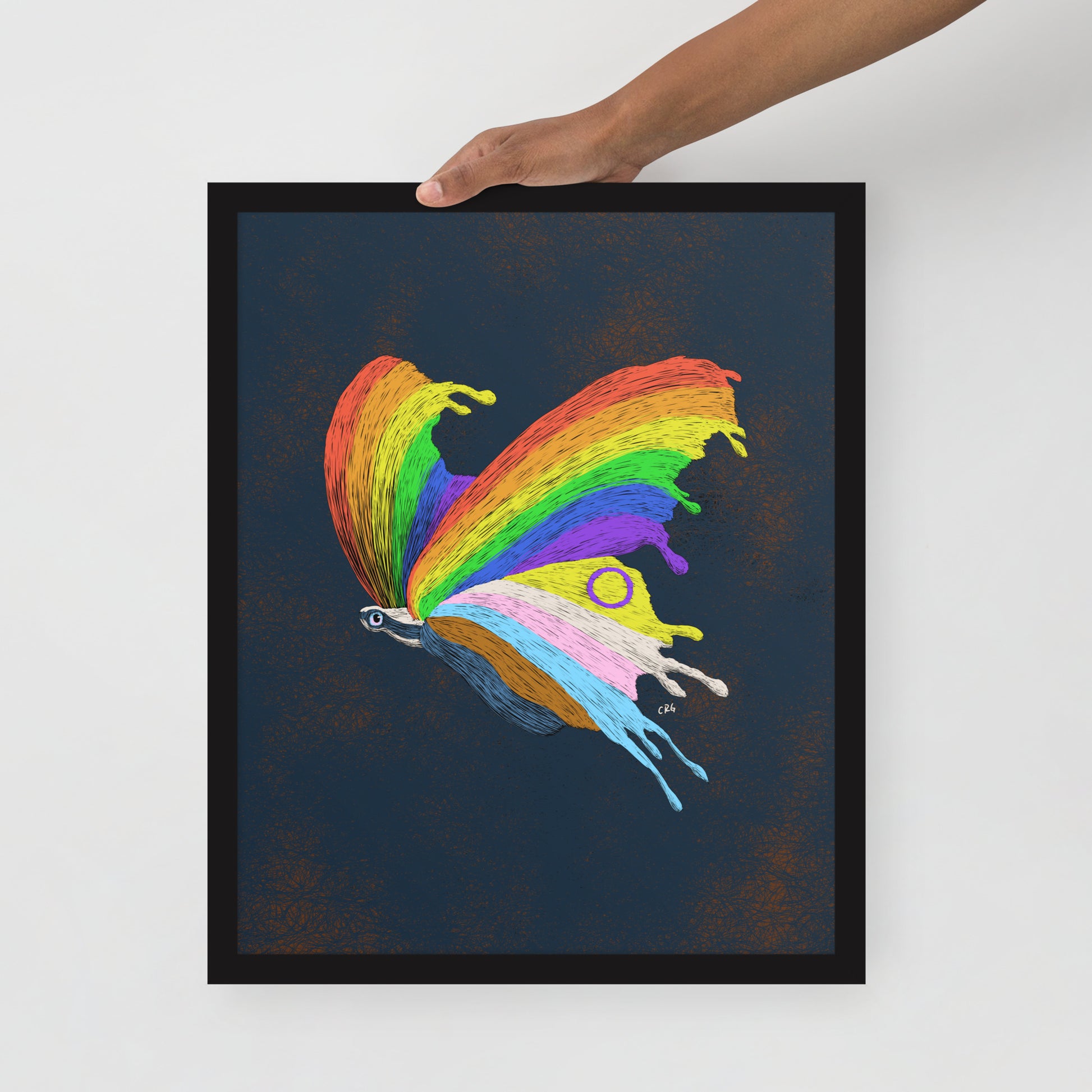 Pride Butterfly Art Print