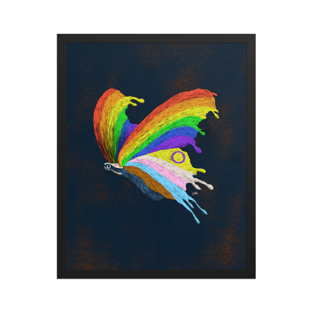 Pride Butterfly Art Print