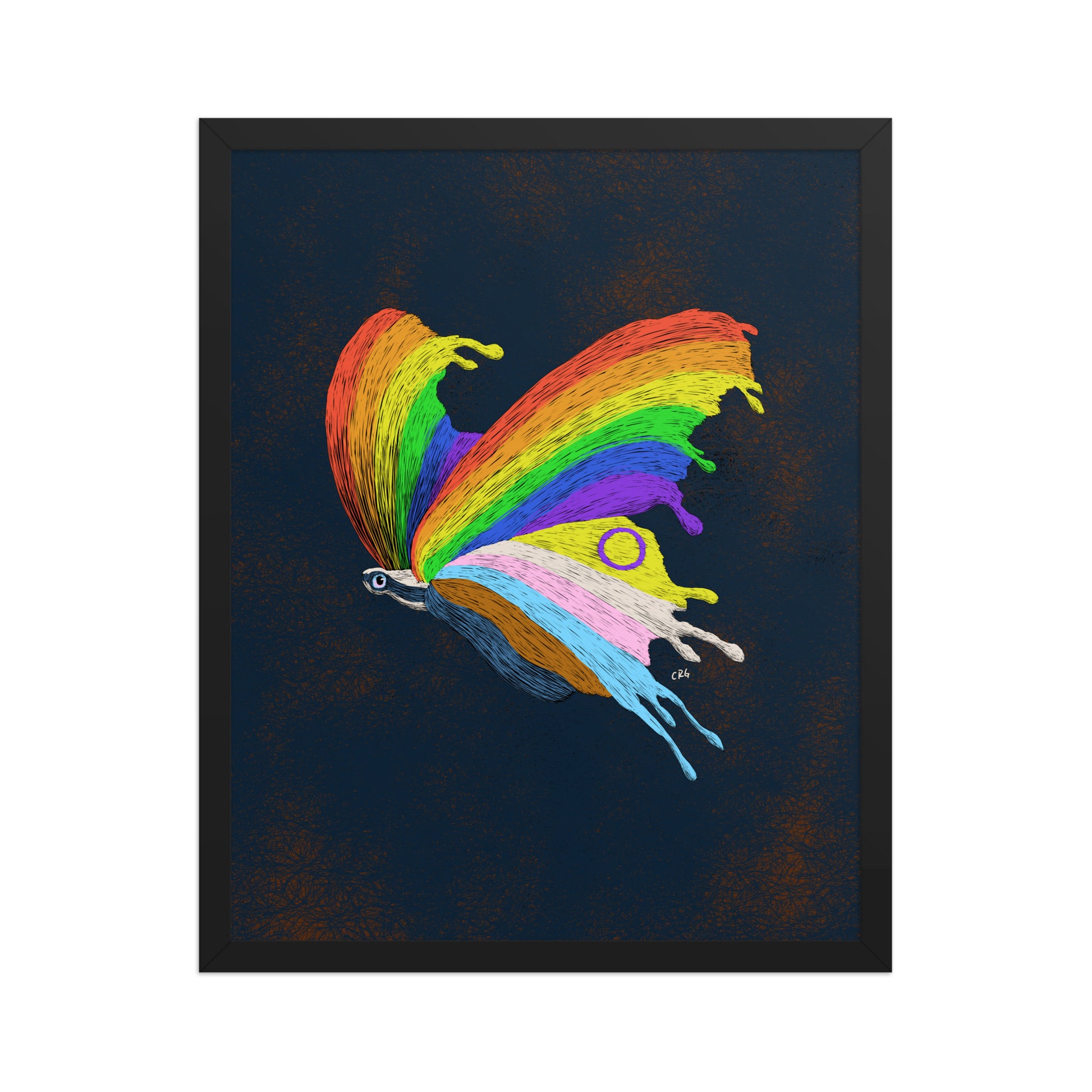 Pride Butterfly Art Print