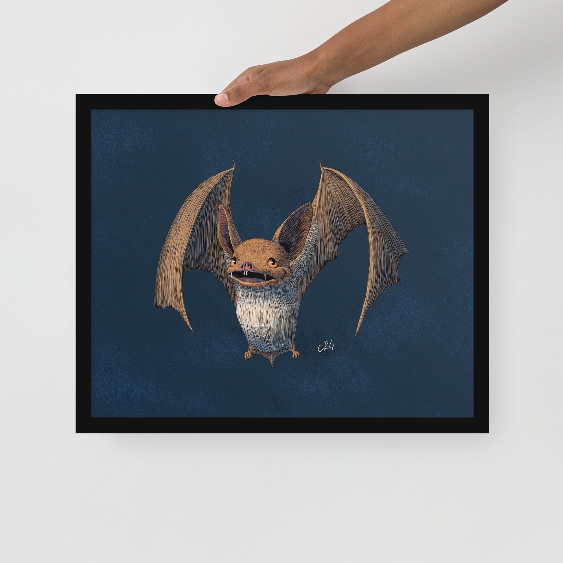 Happy Bat Art Print