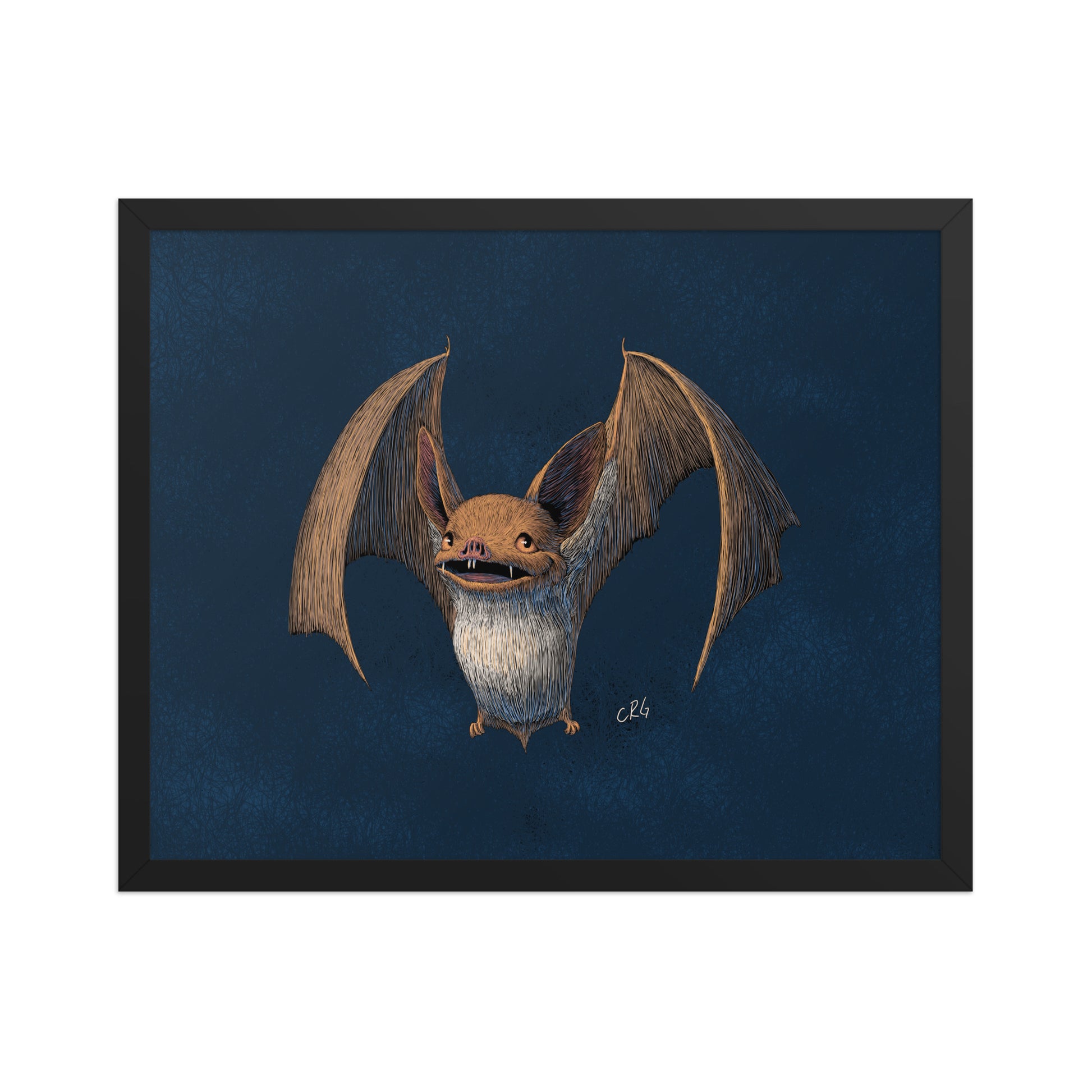 Happy Bat Art Print