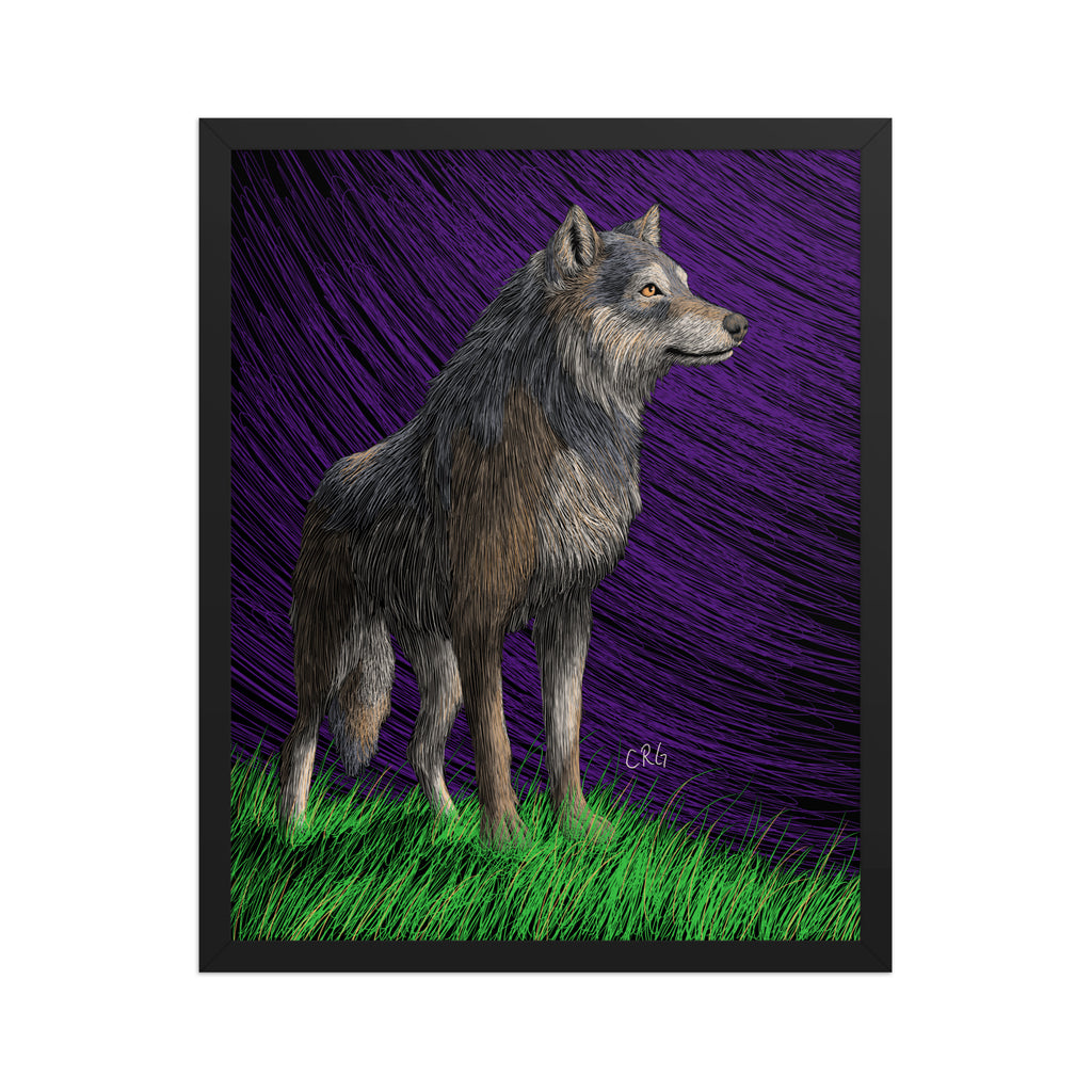 Gray Wolf Art Print