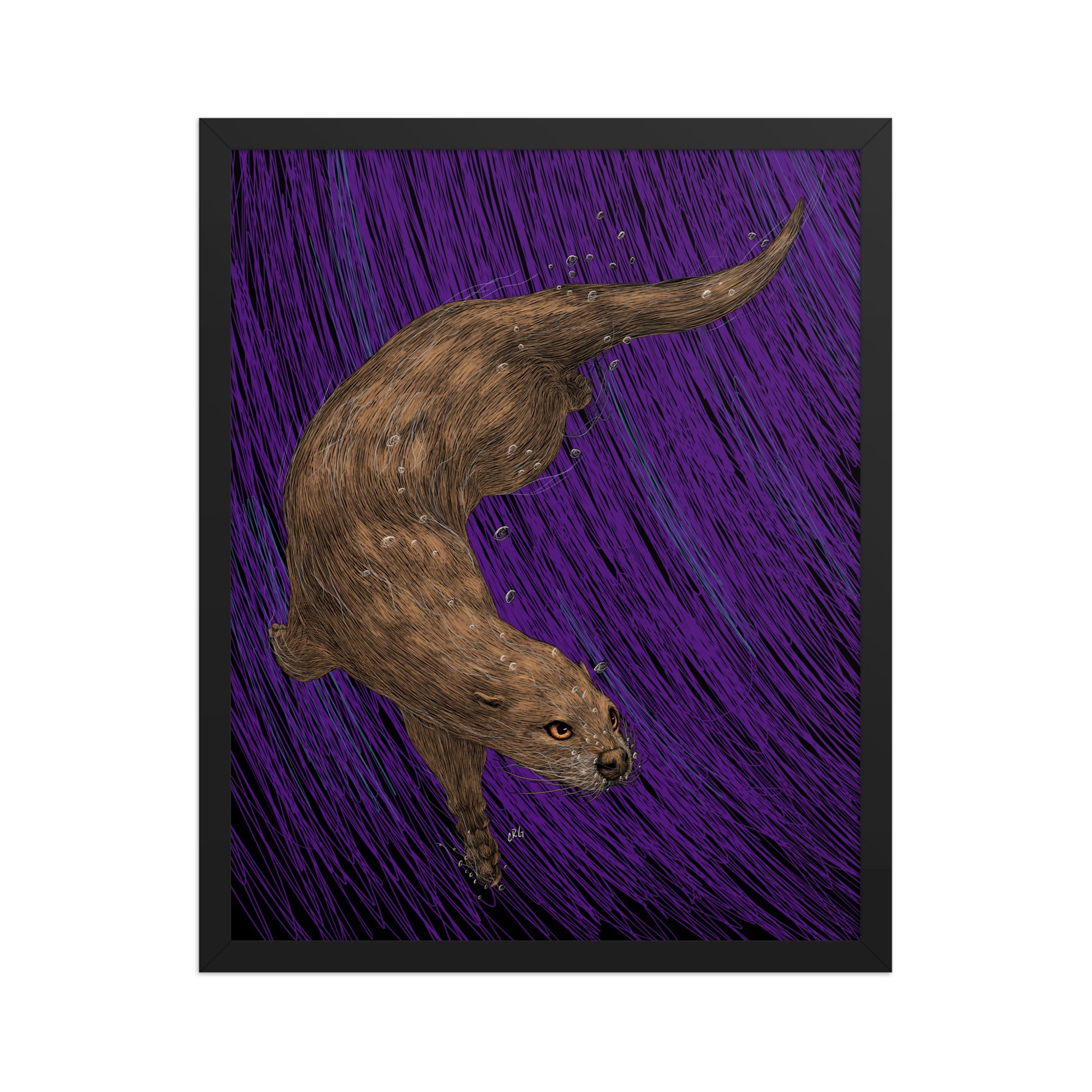 Otter Art Print