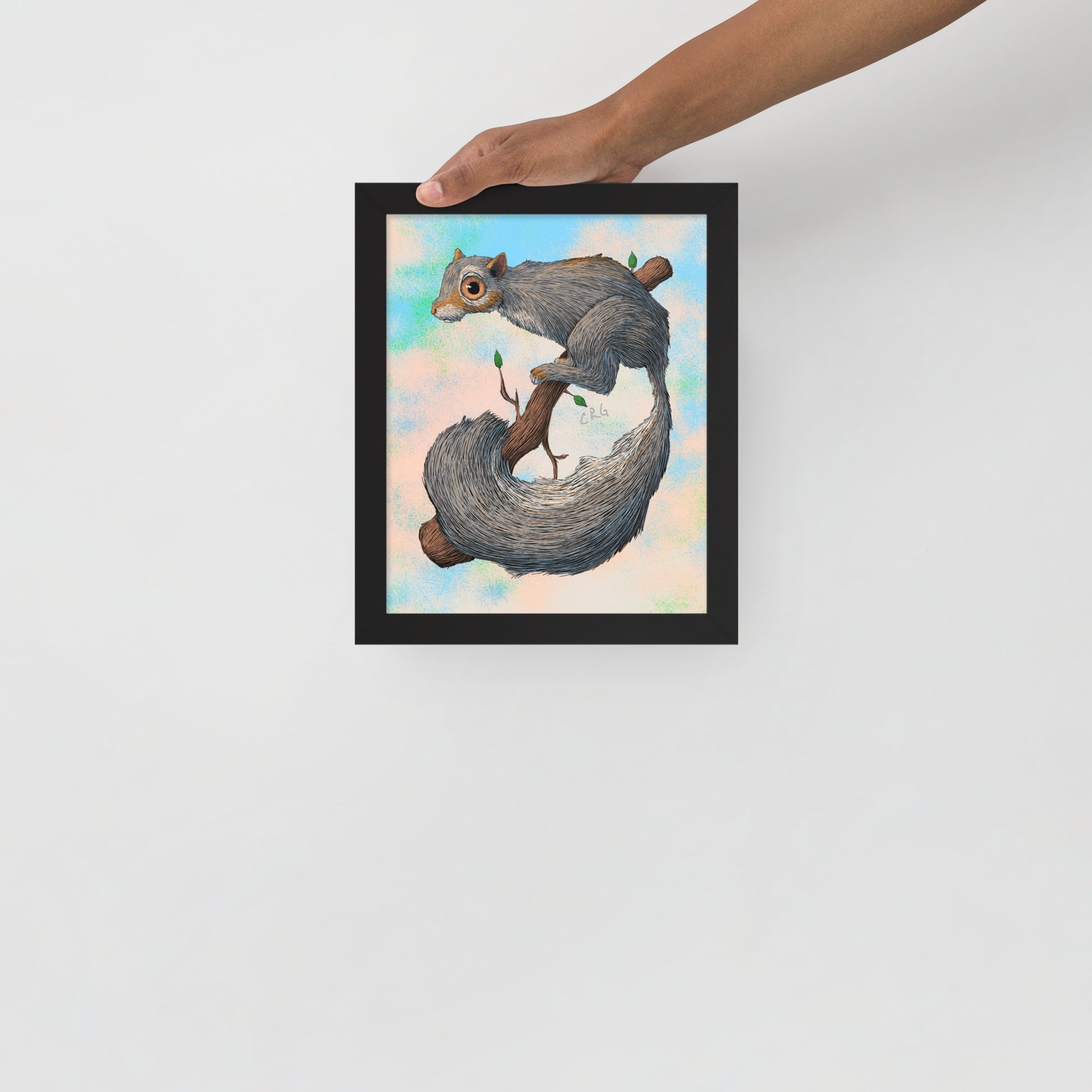 Anxious Squirrel Art Print
