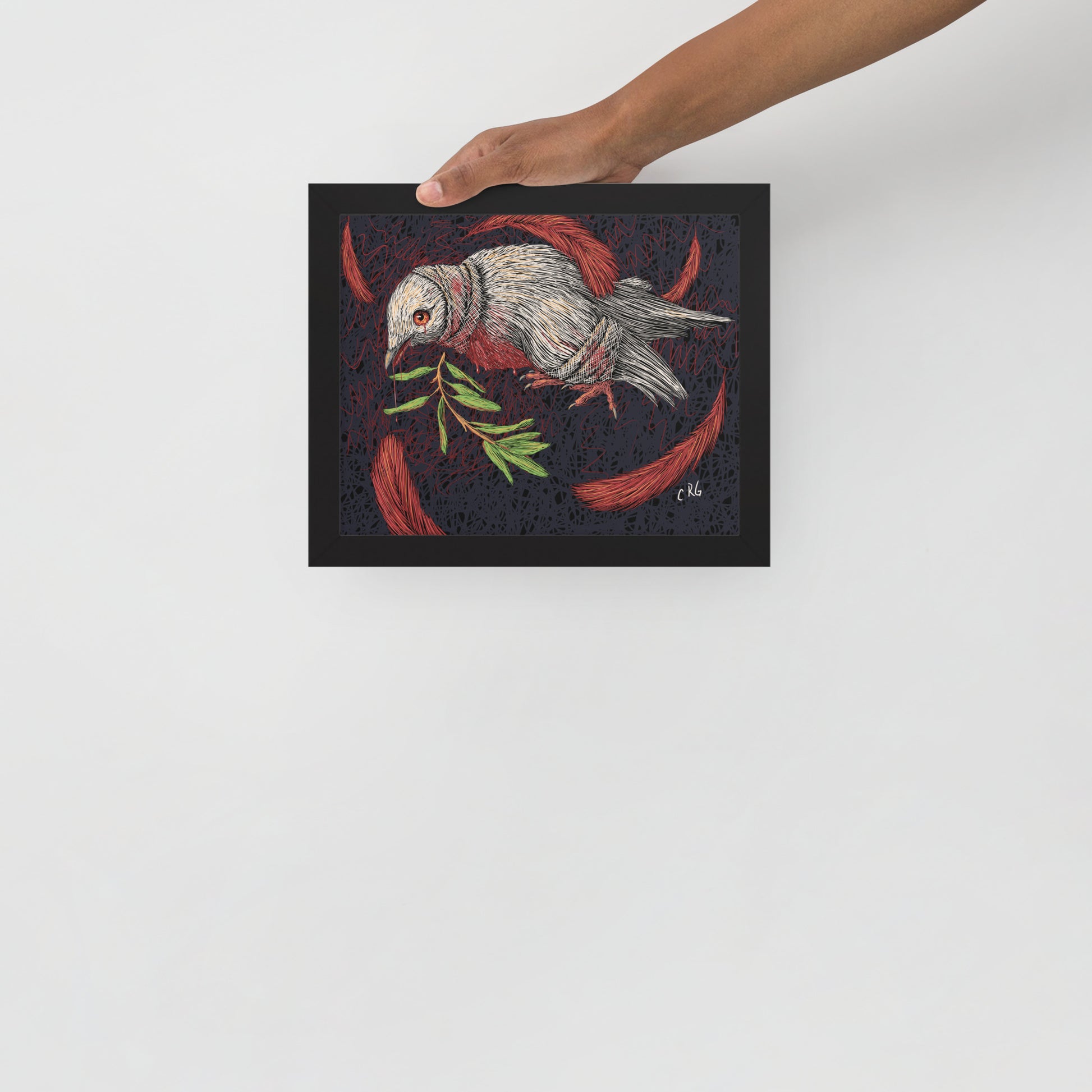 The Dying Dove Art Print
