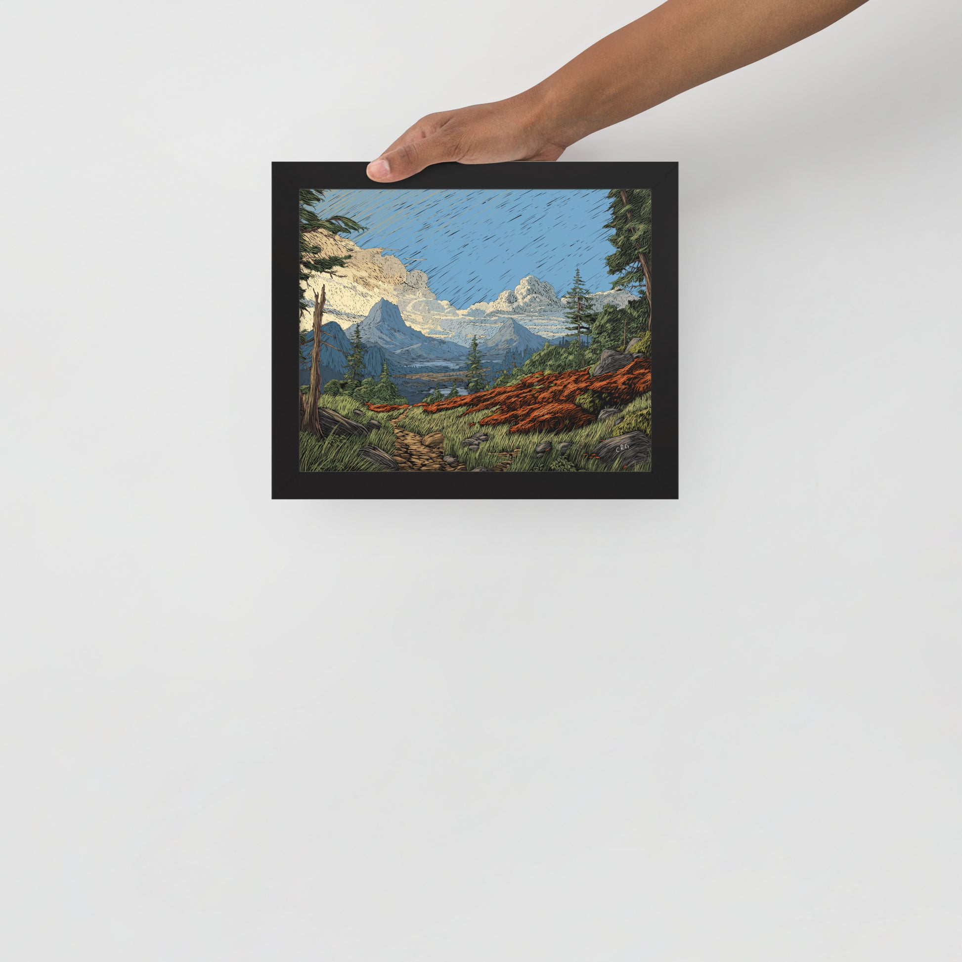 A Mountain Path Art Print