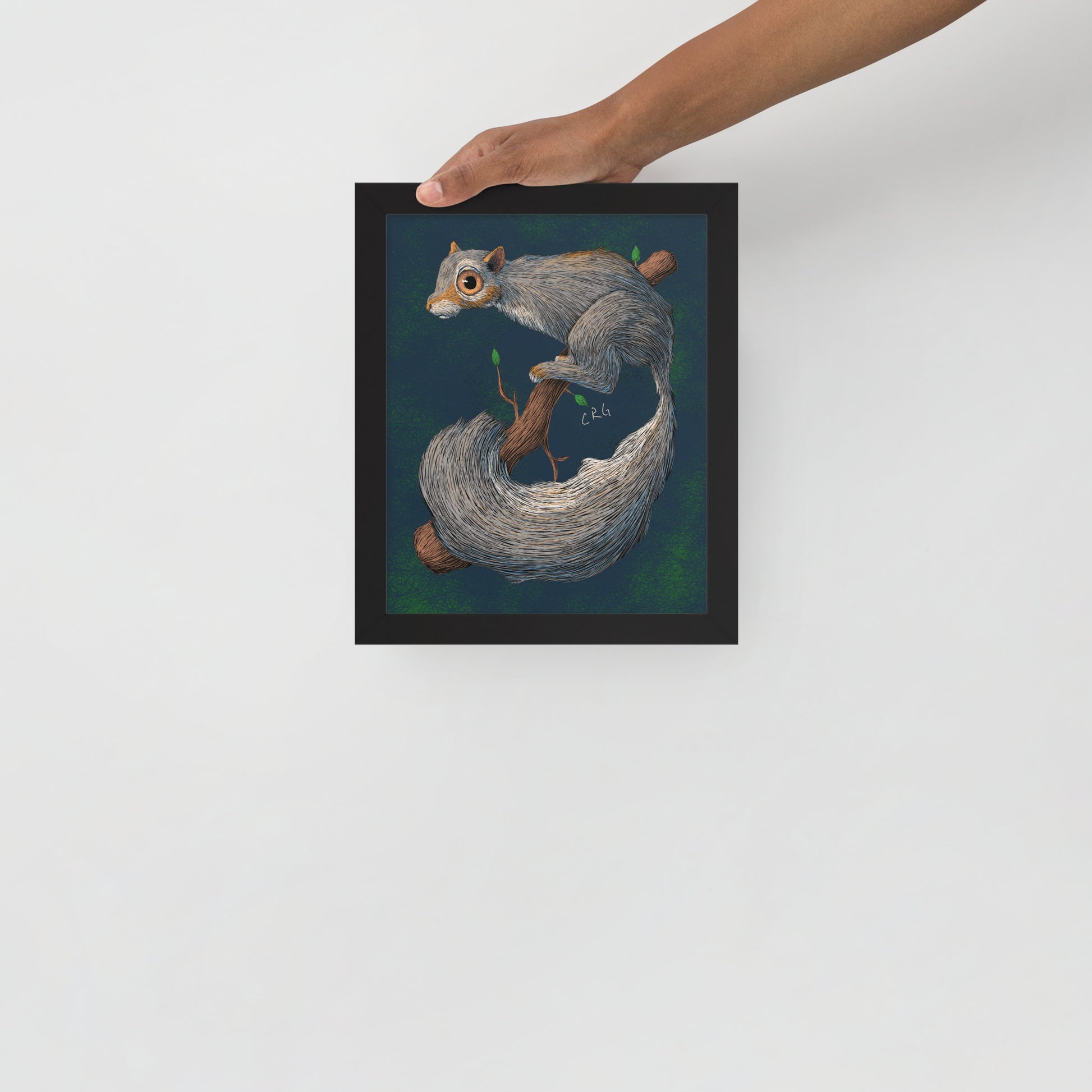 Anxious Squirrel Art Print