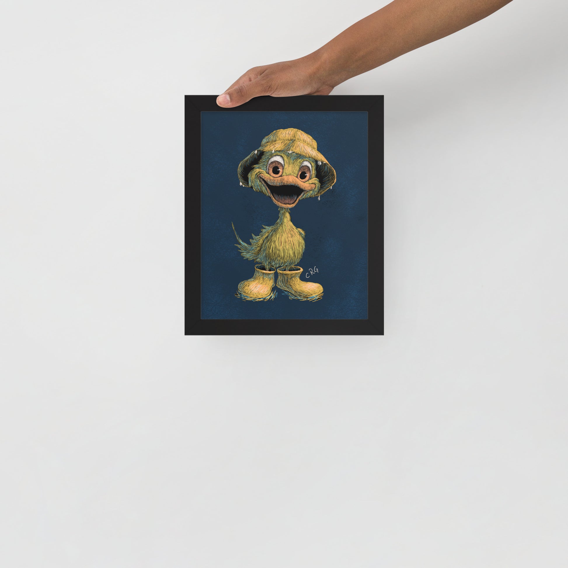 Duck Ready for Rain Art Print