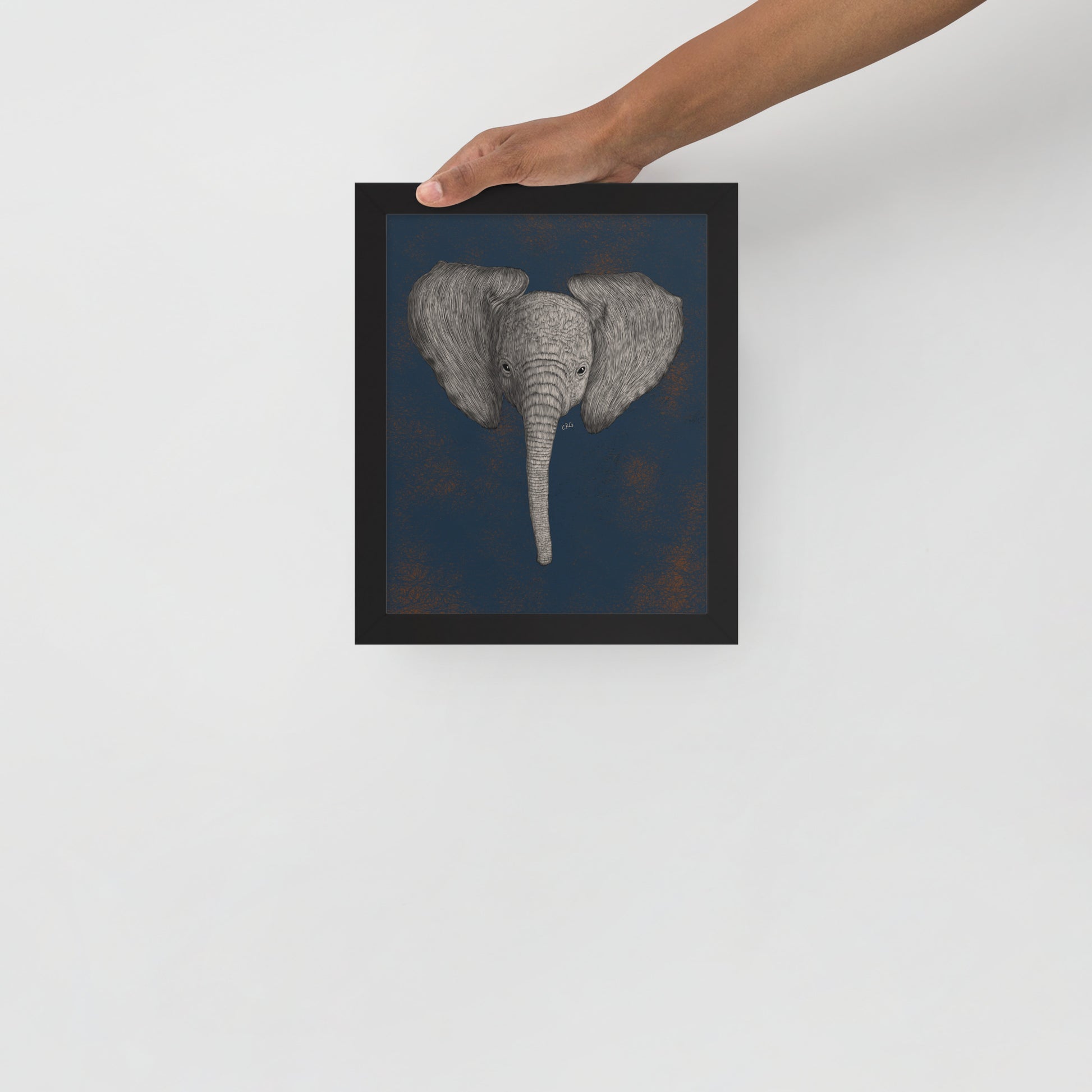 Baby African Elephant Art Print