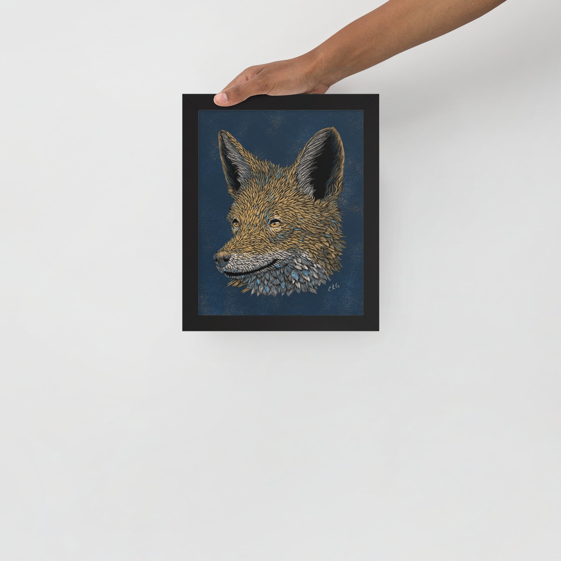 Stylized Jackal Art Print