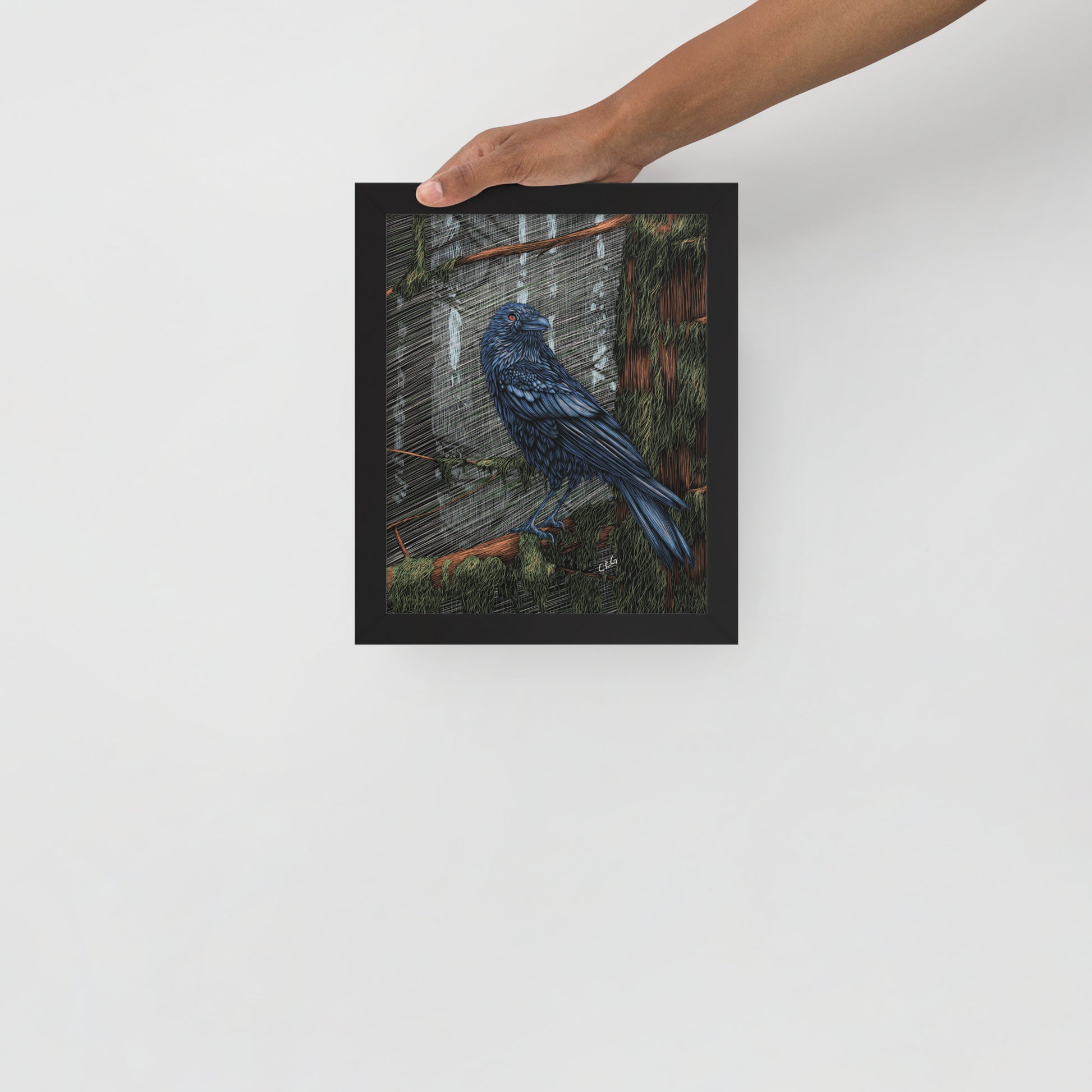 Mysterious Raven Art Print