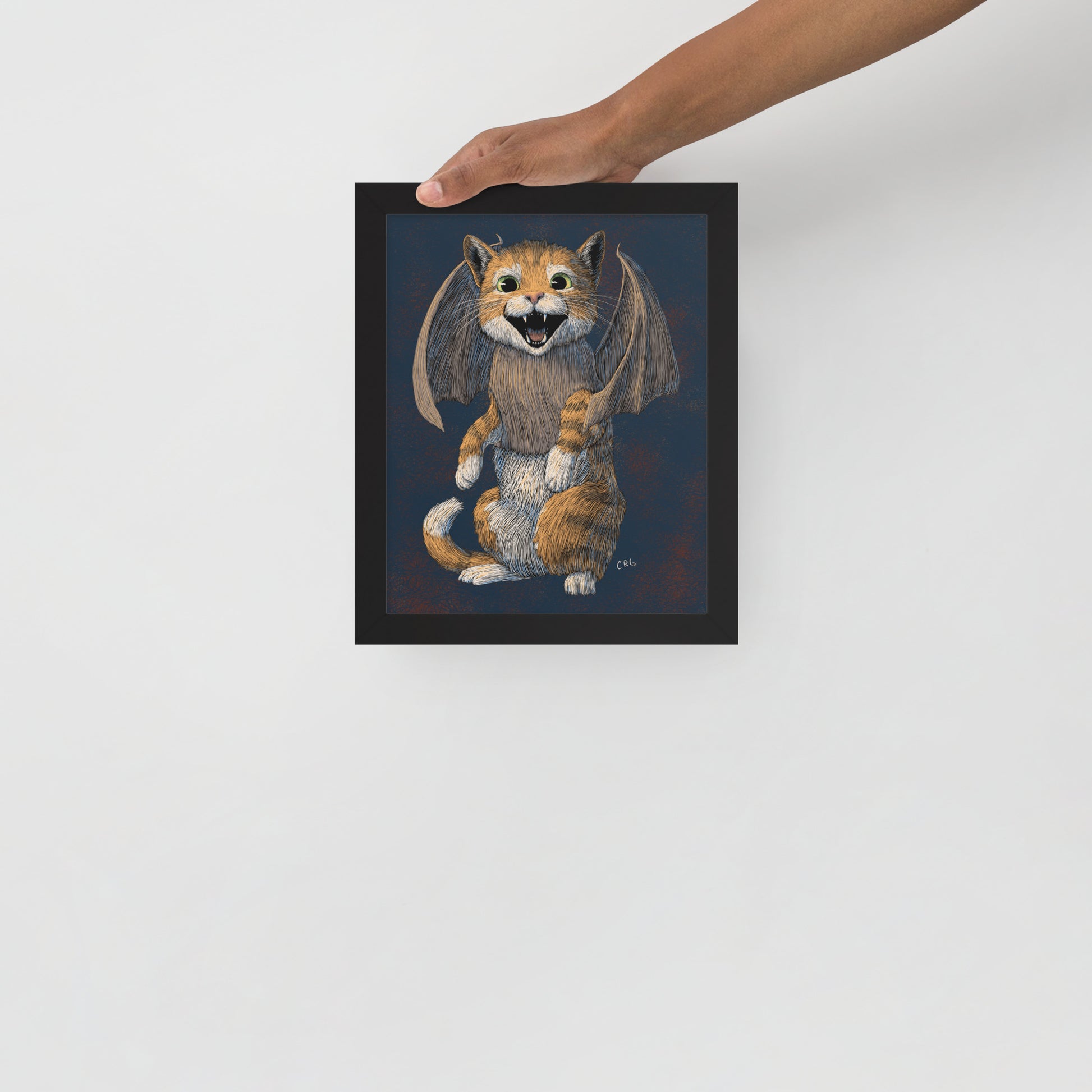 Cat Bat Art Print