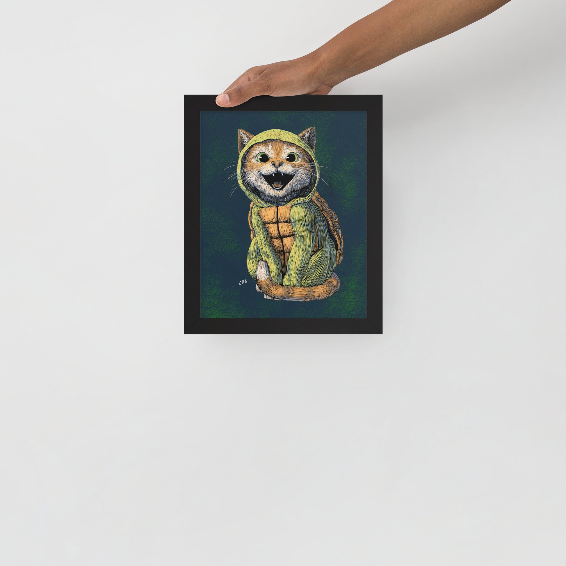 Cat Turtle Art Print