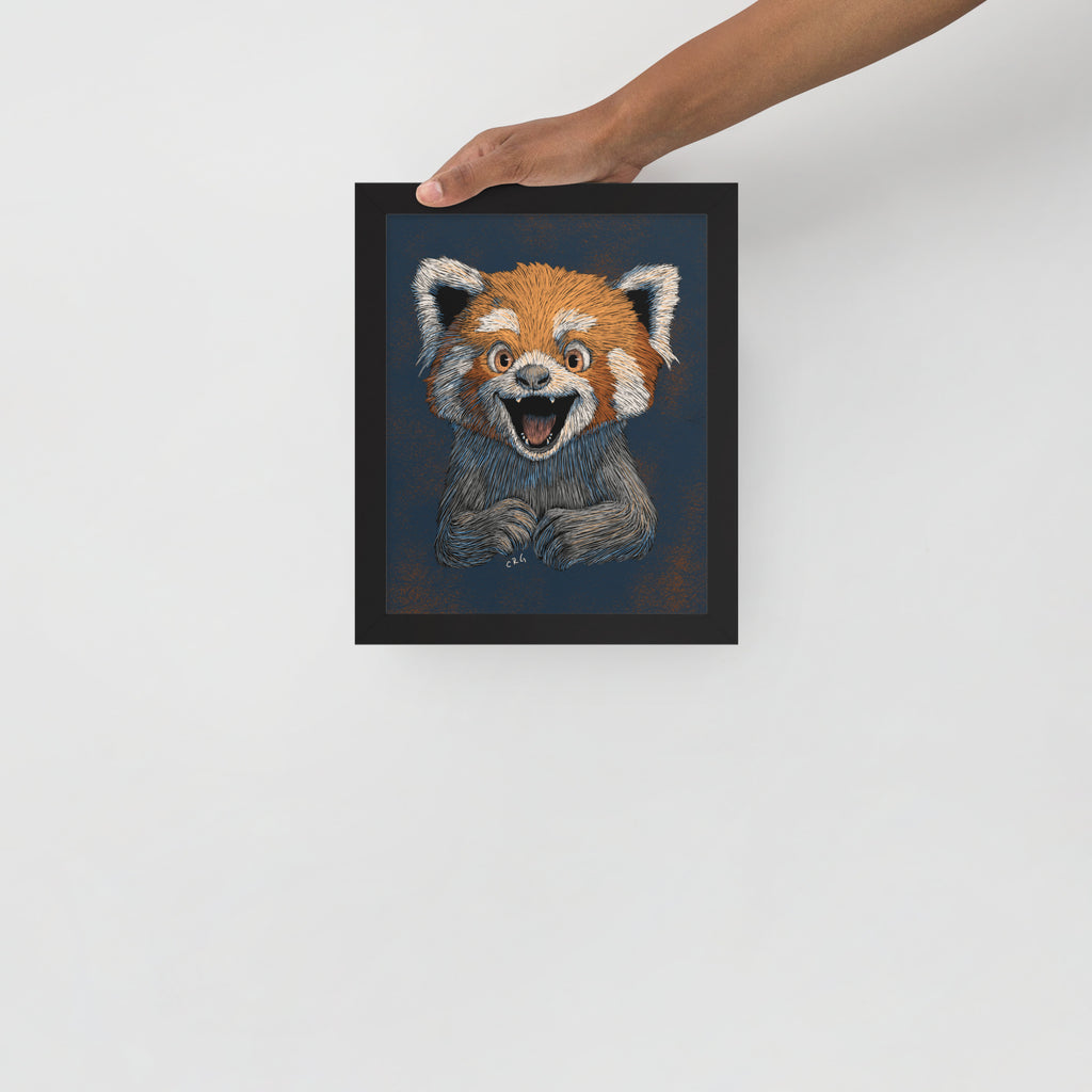 Happy Red Panda Art Print