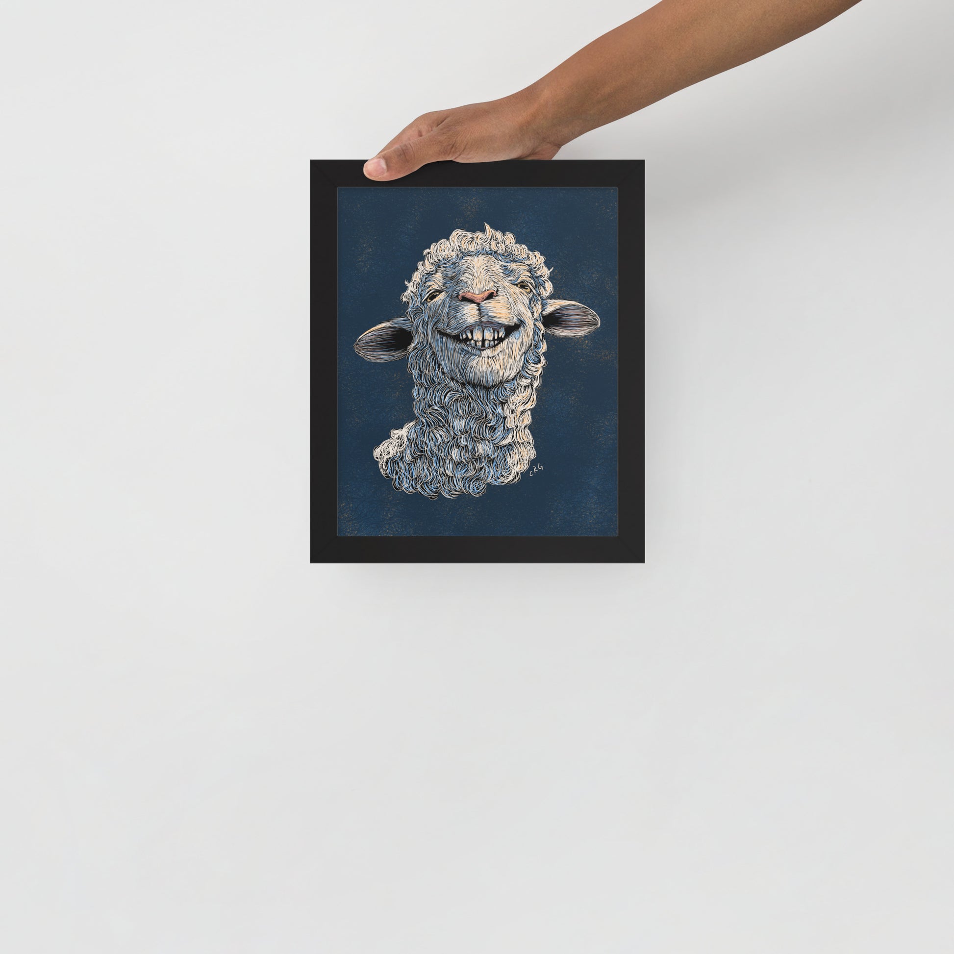 Happy Sheep Art Print