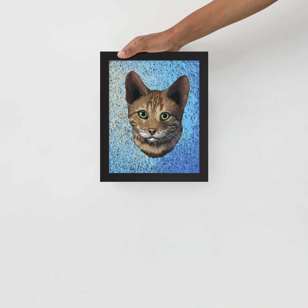 Realistic Pet Portrait Framed Print