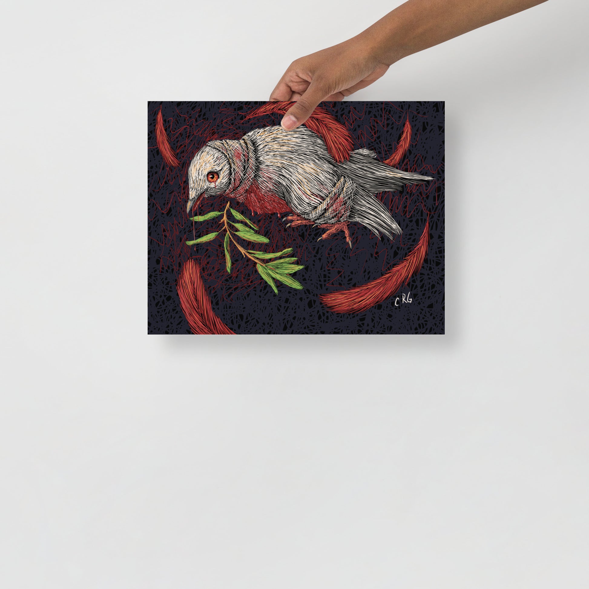 The Dying Dove Art Print