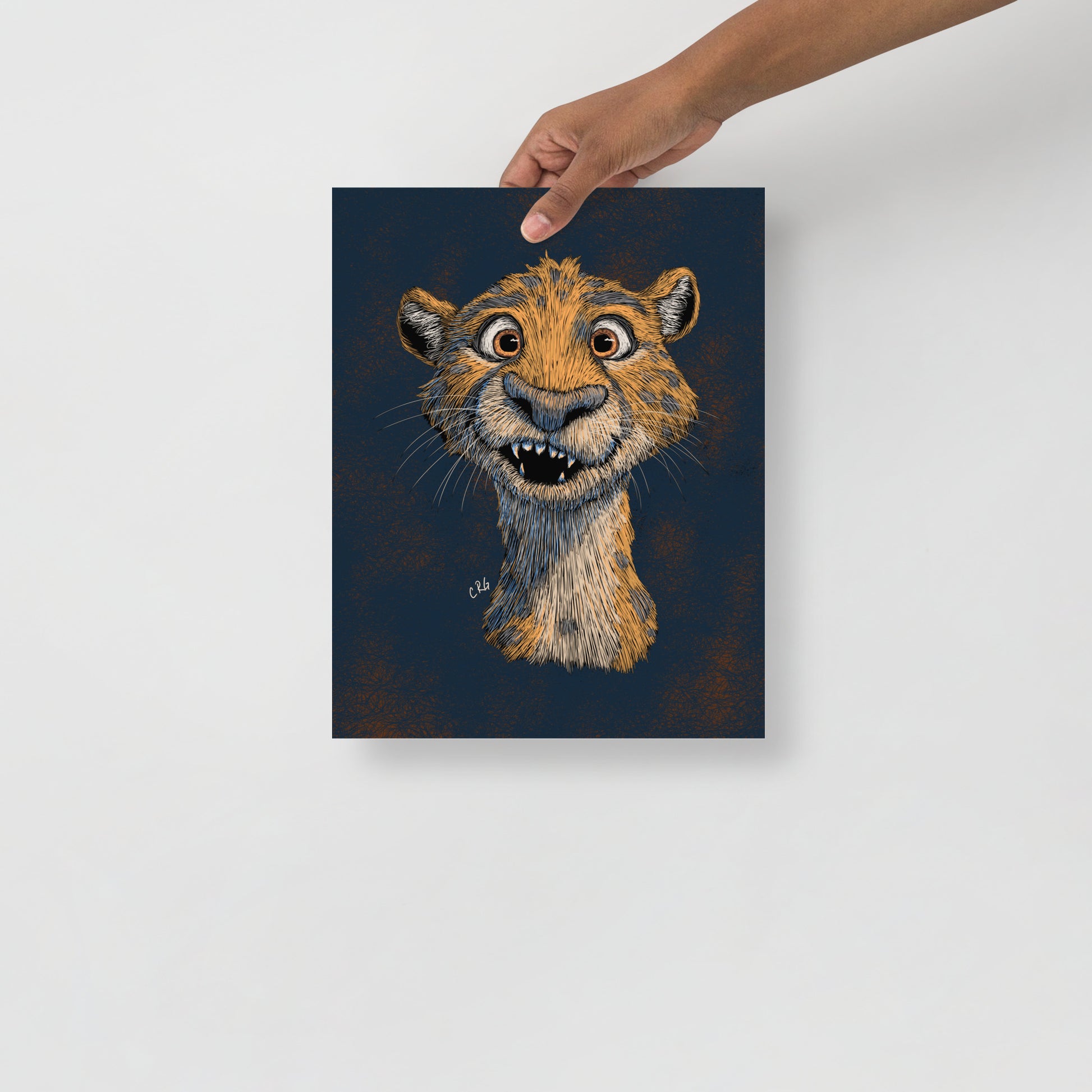 Happy Cheetah Art Print