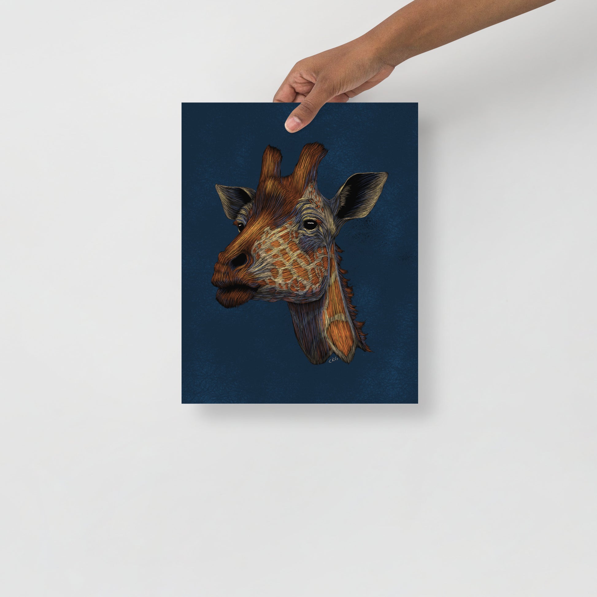 Stylized Giraffe Art Print