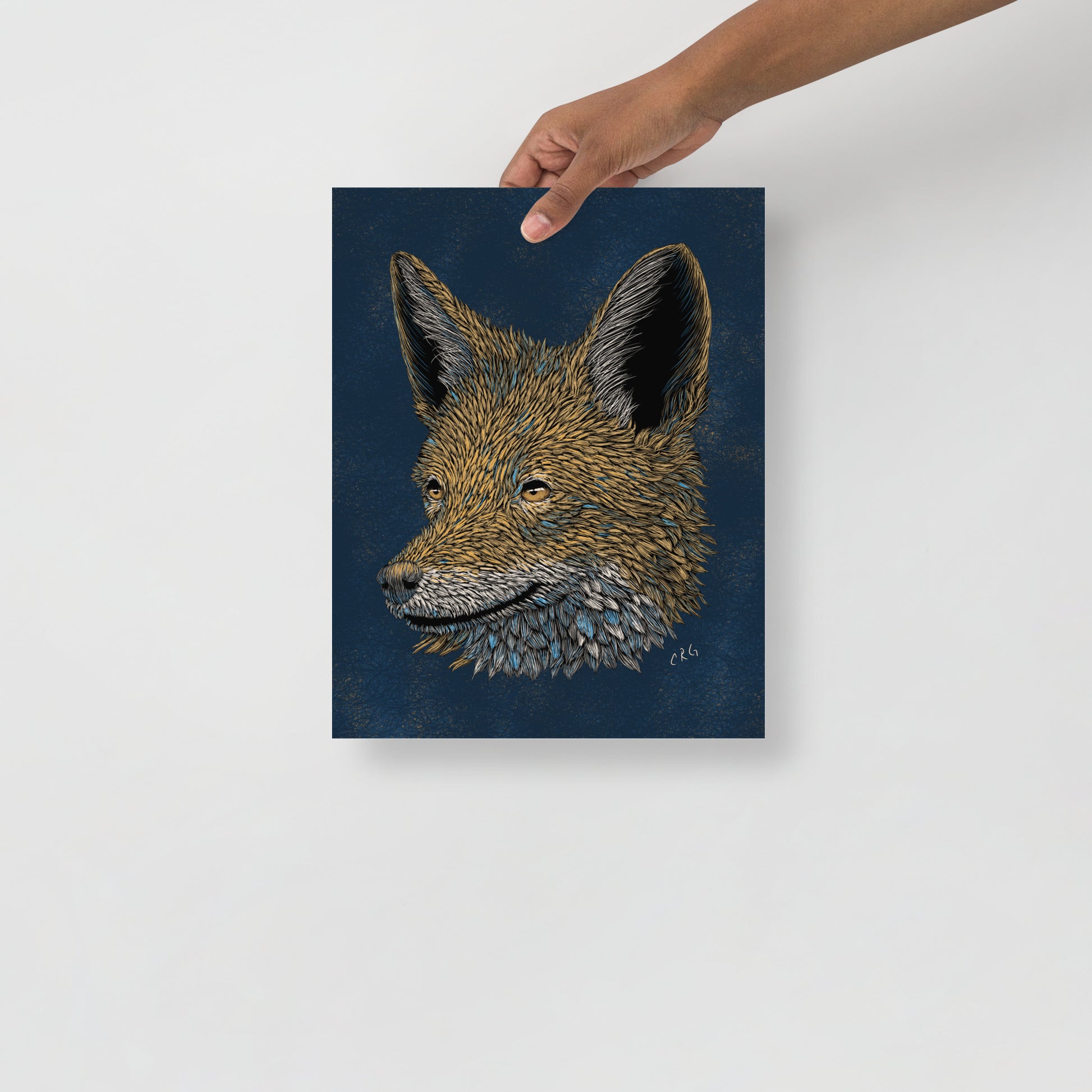 Stylized Jackal Art Print