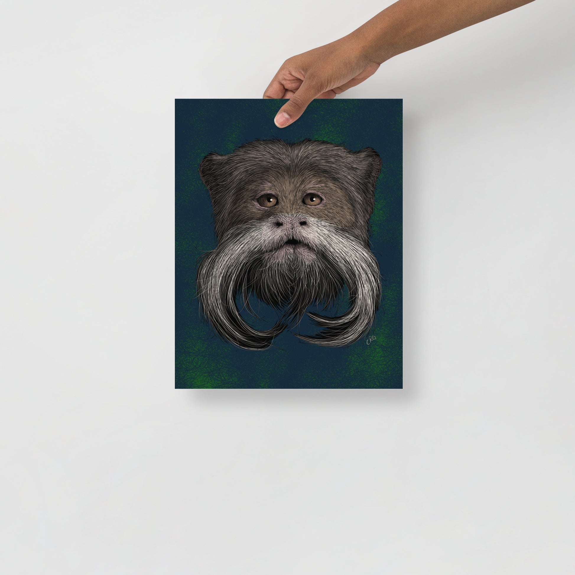 Emperor Tamarin Art Print