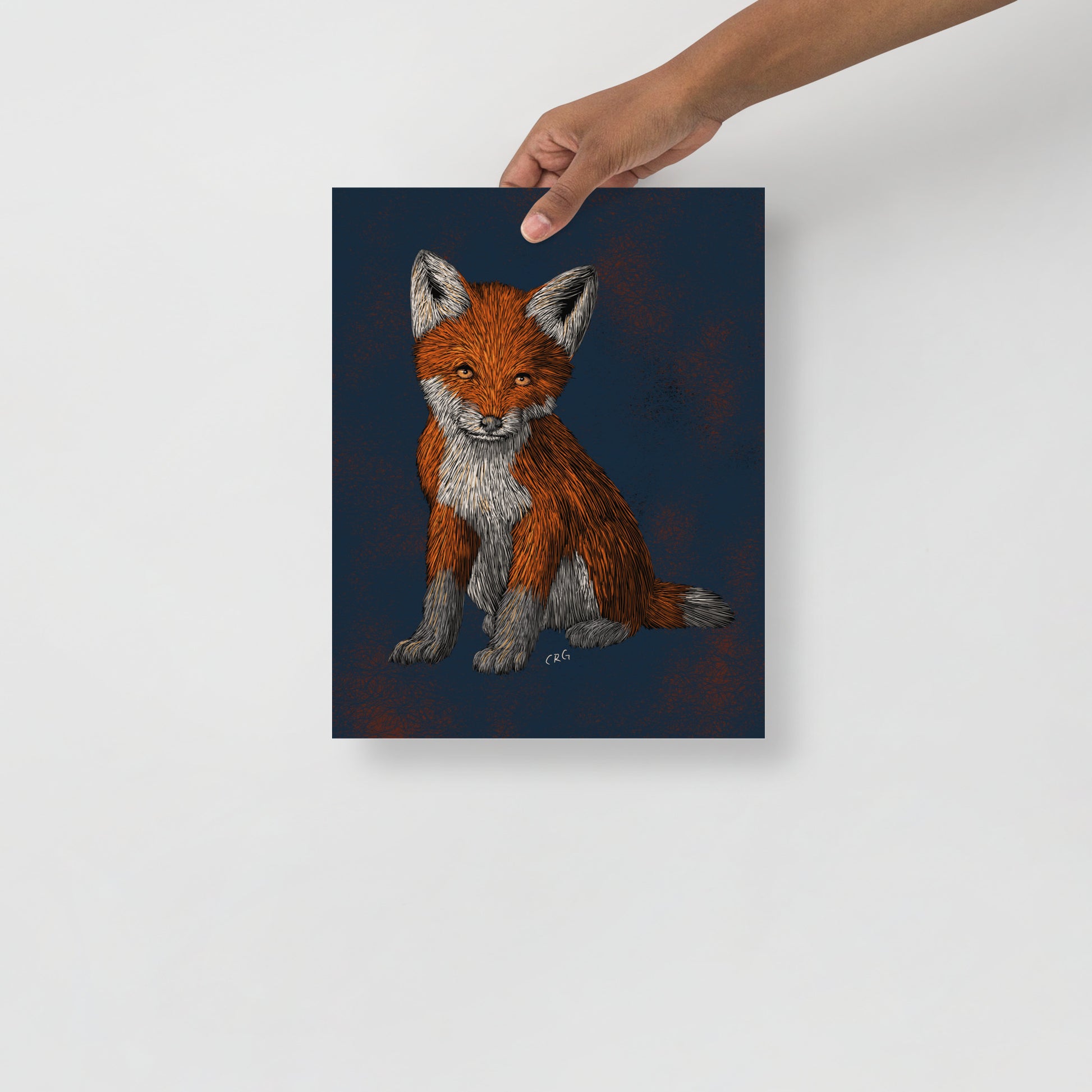 Red Fox Kit Art Print