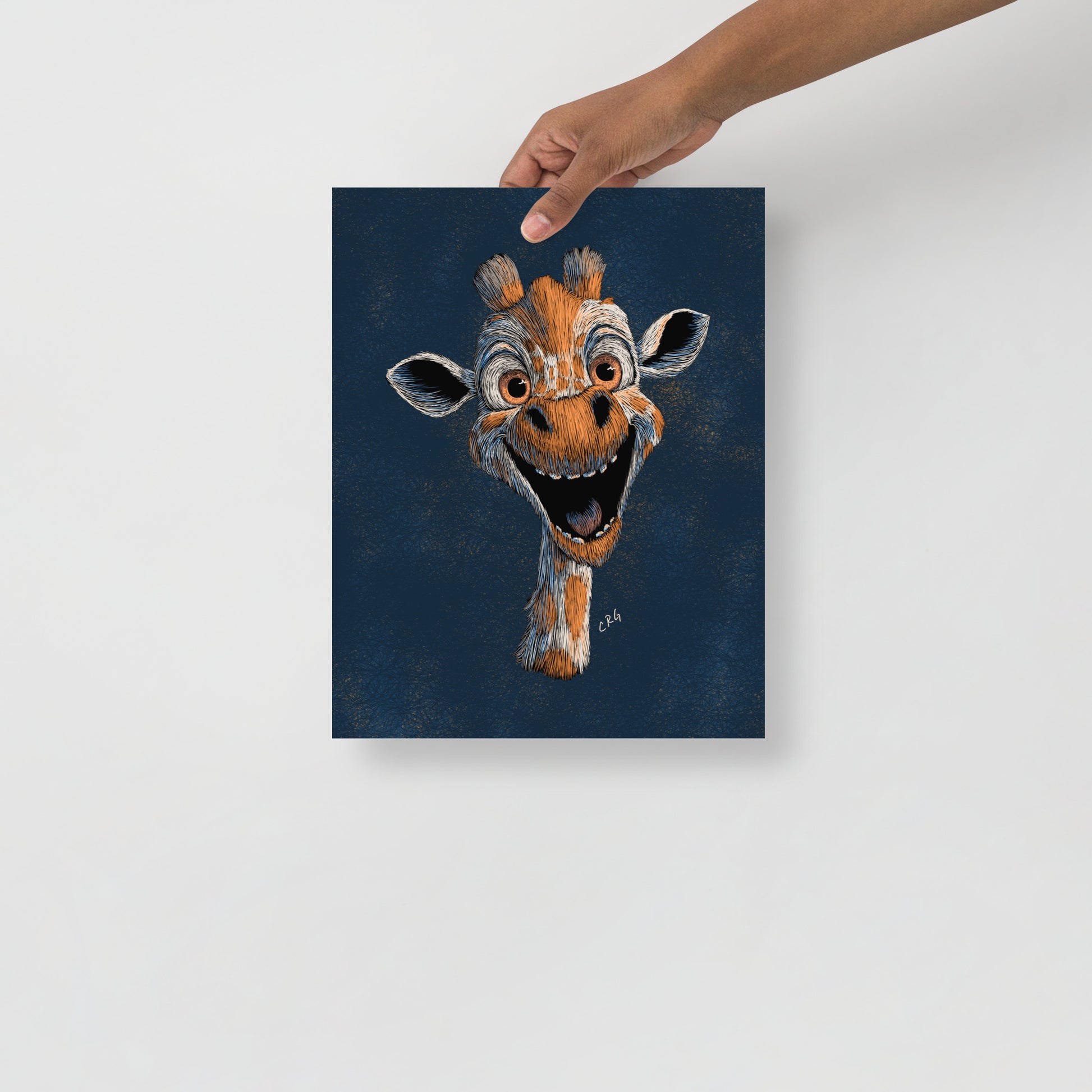 Happy Giraffe Art Print
