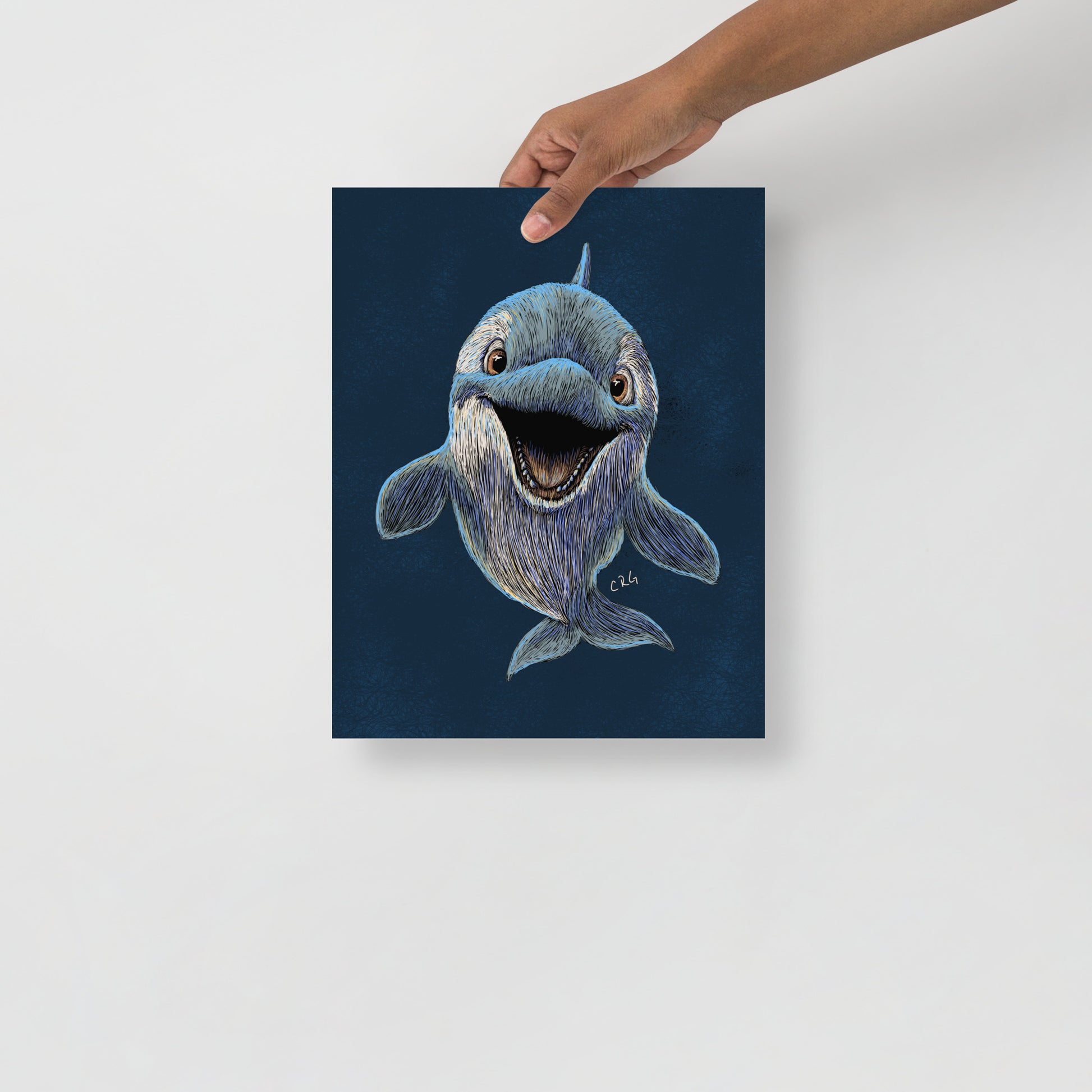 Happy Orca Art Print