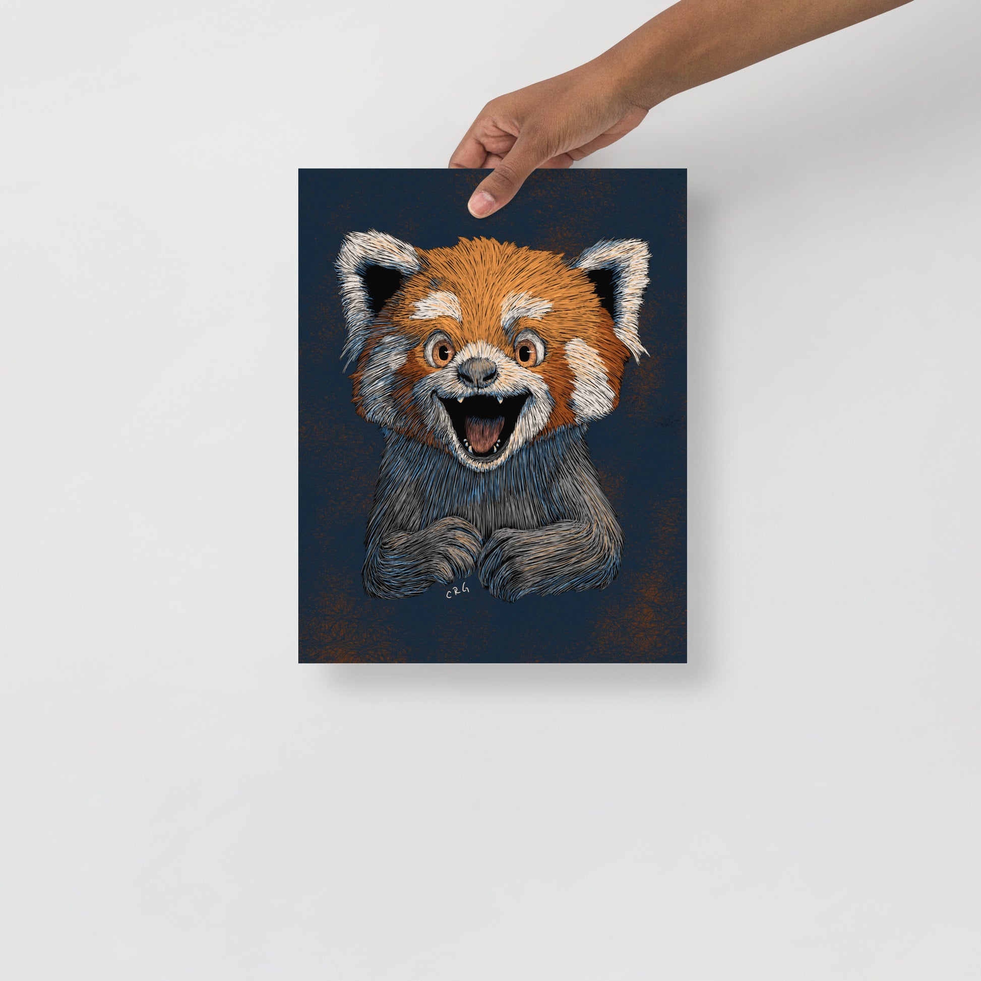 Happy Red Panda Art Print