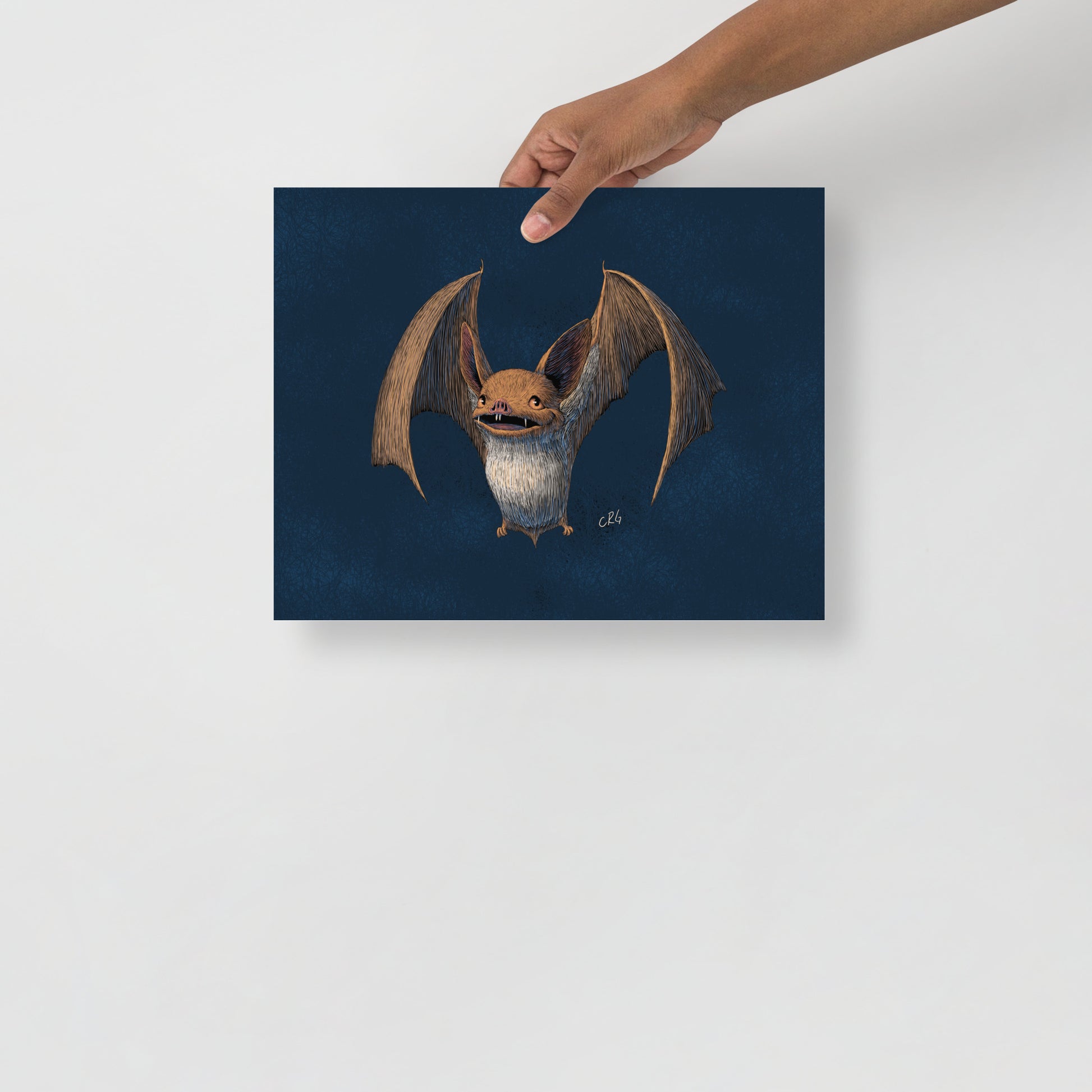 Happy Bat Art Print