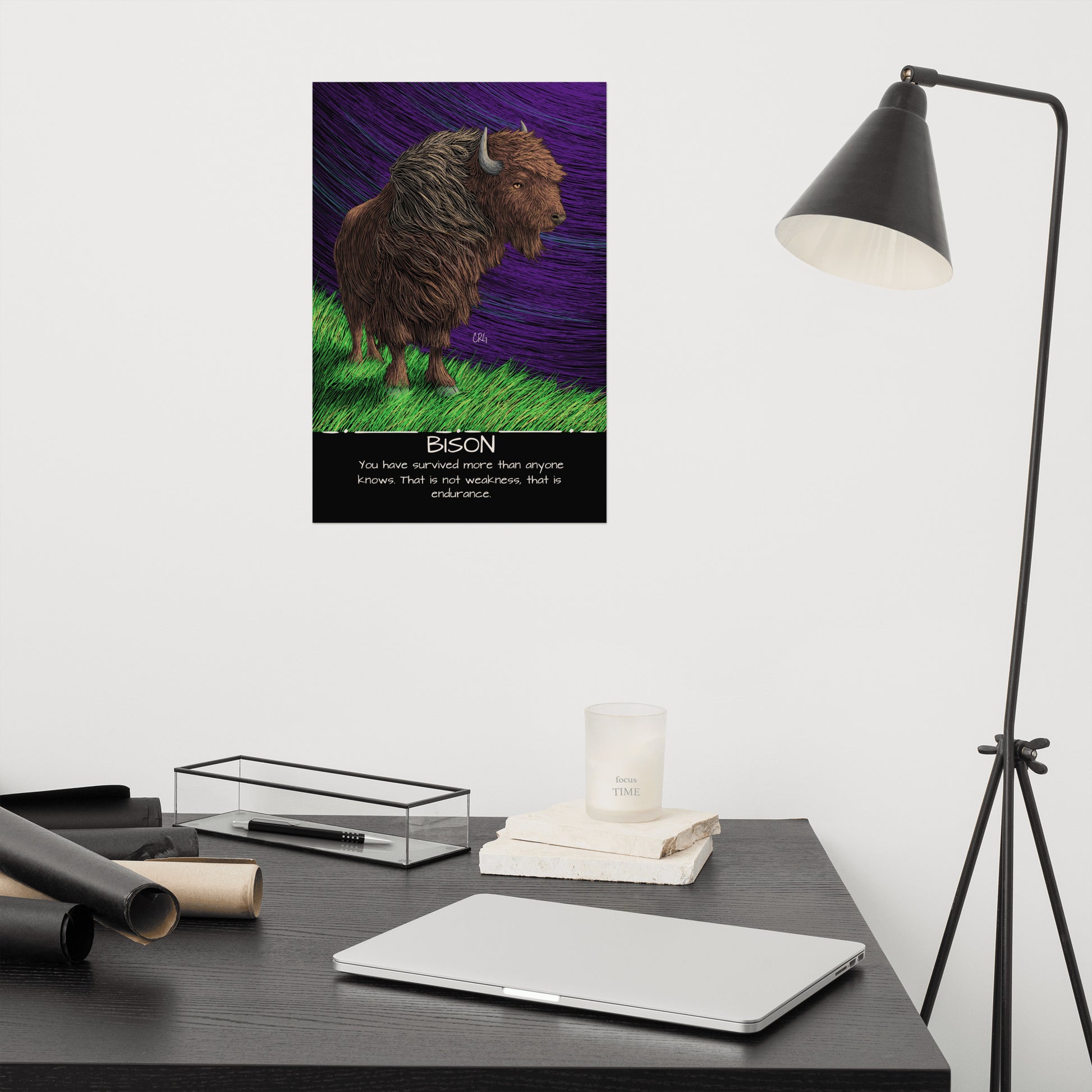 Bison Art Print