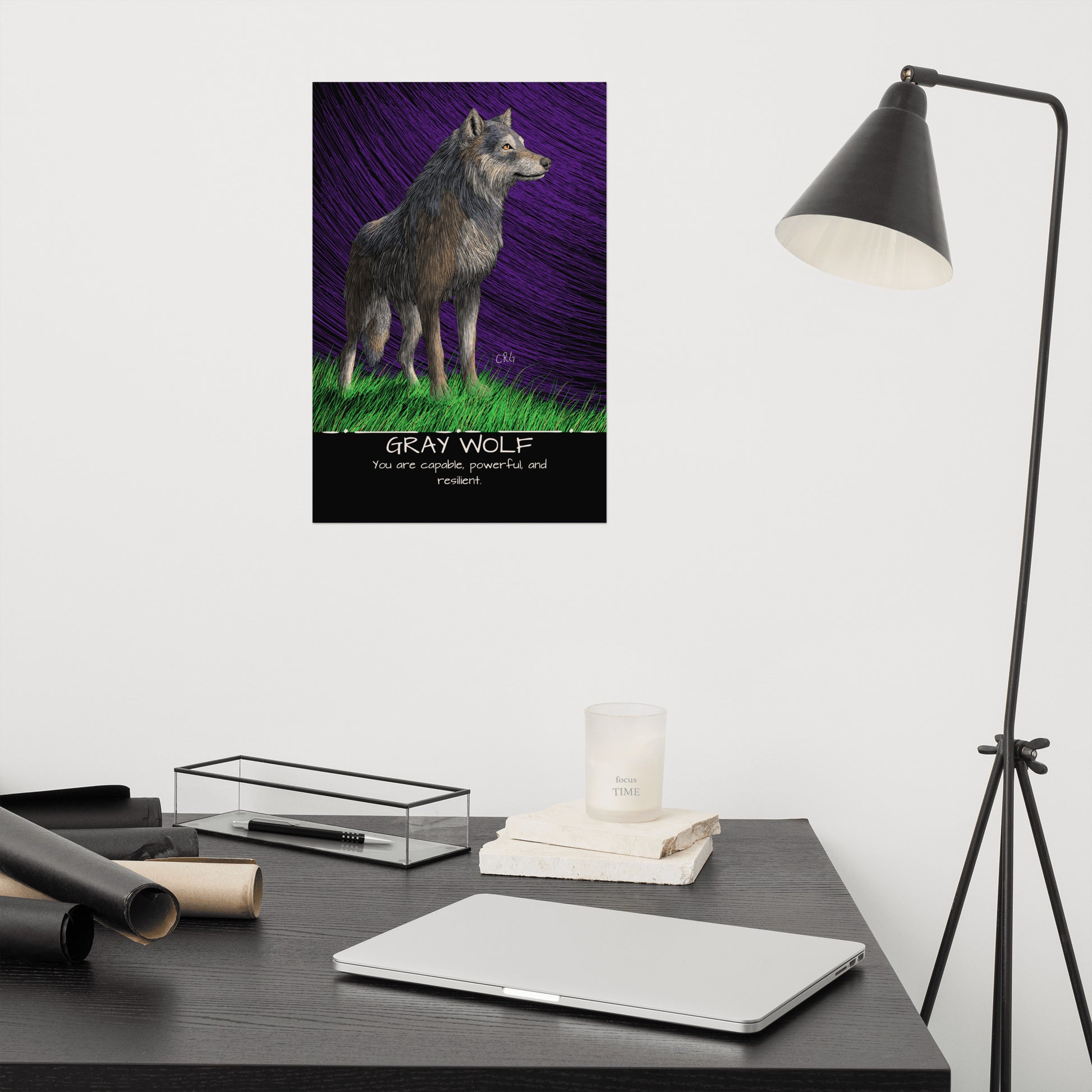 Gray Wolf Art Print