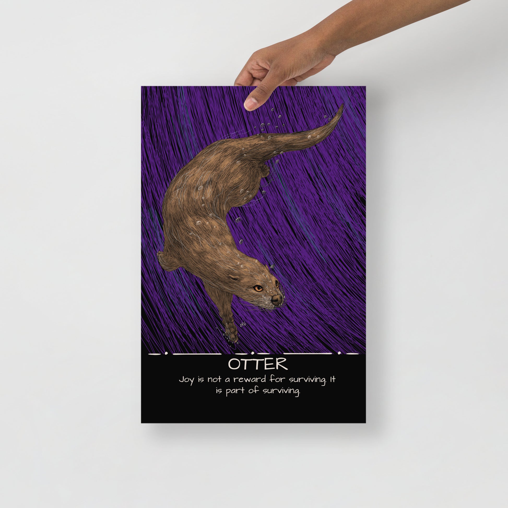 Otter Art Print