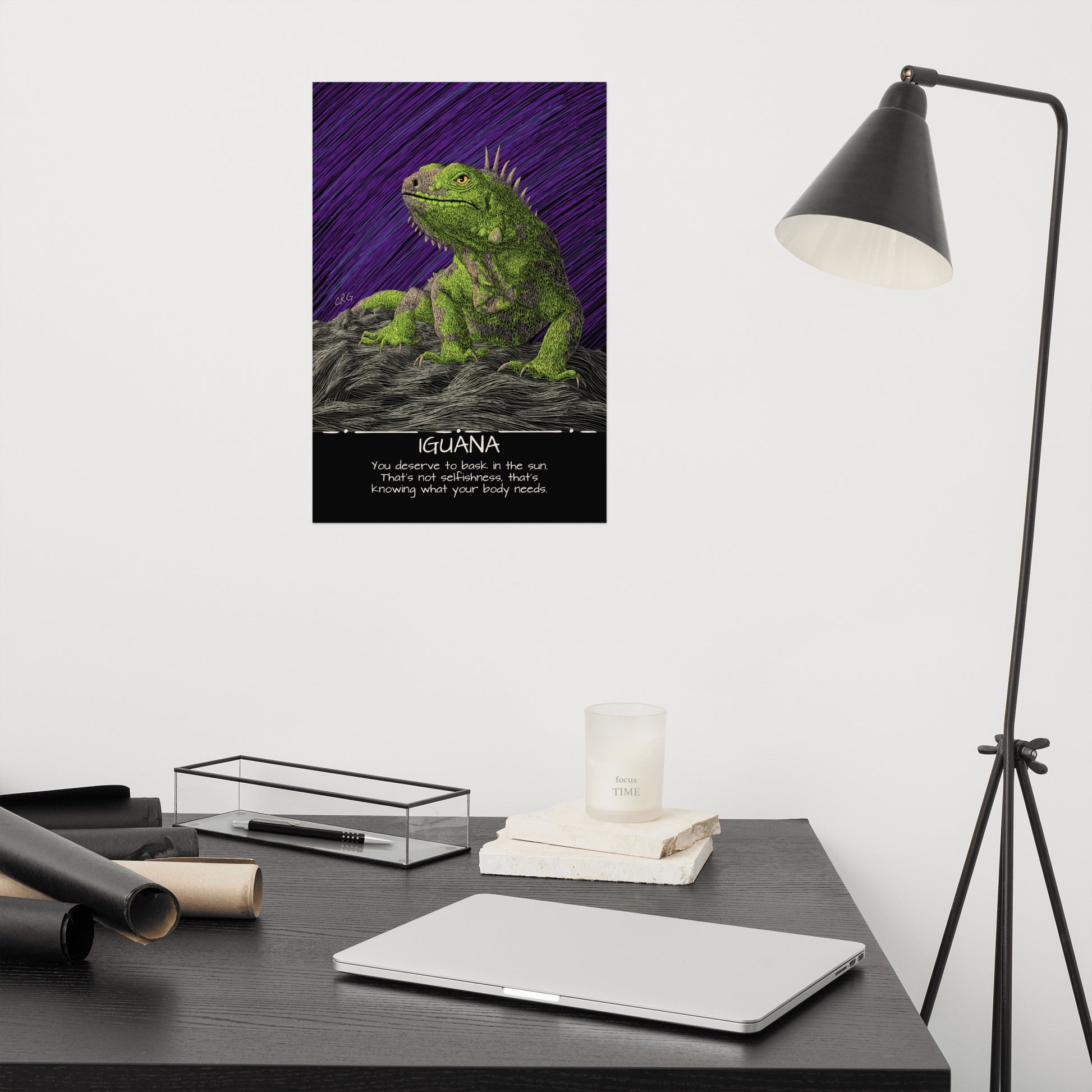 Iguana Art Print