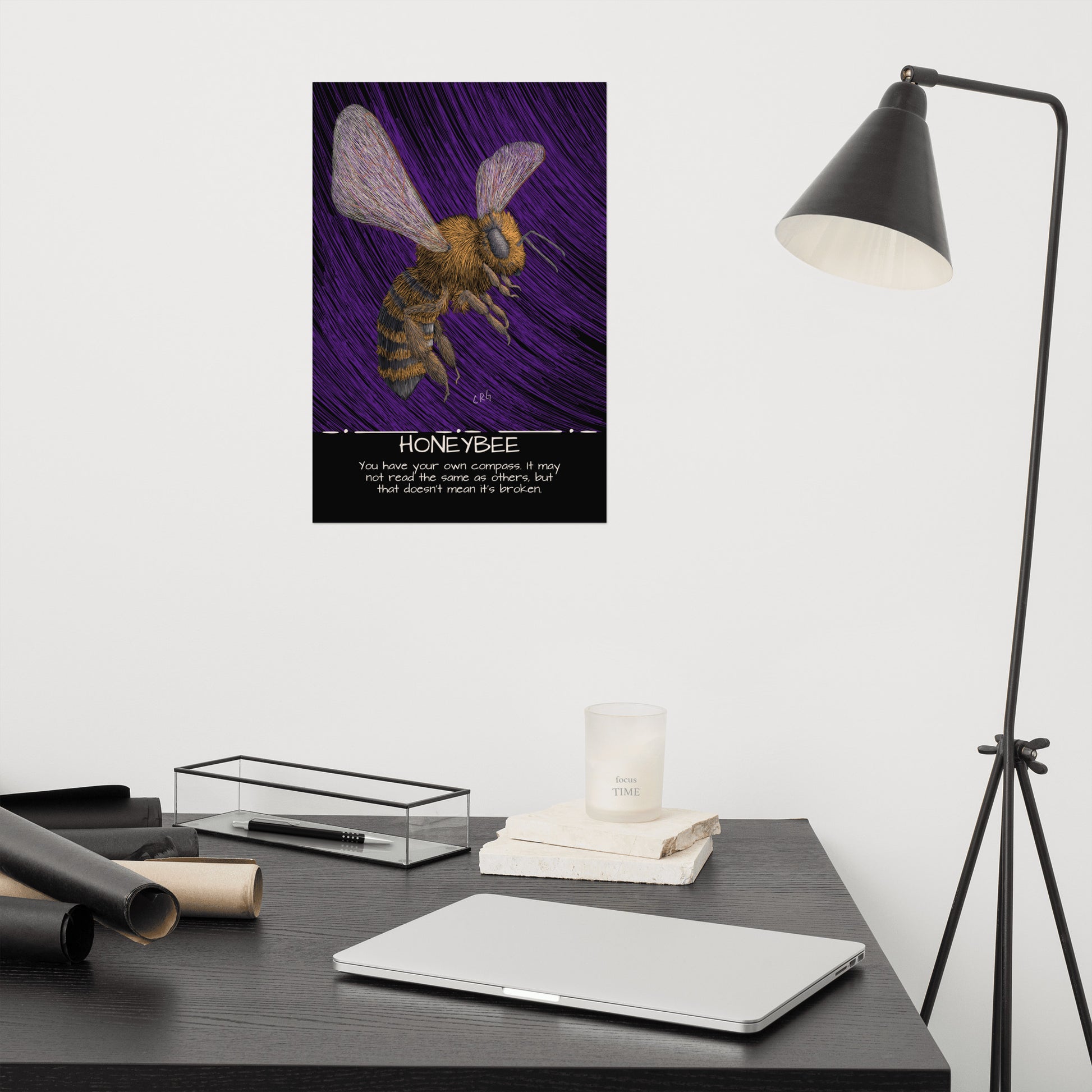 Honeybee Art Print