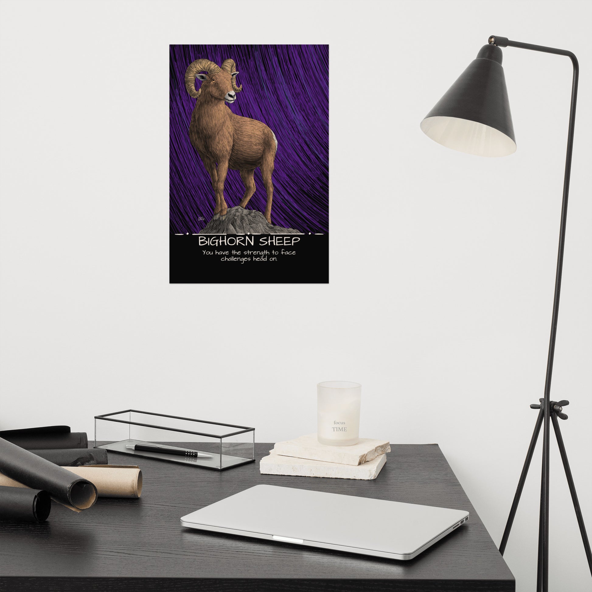 Bighorn Sheep Art Print