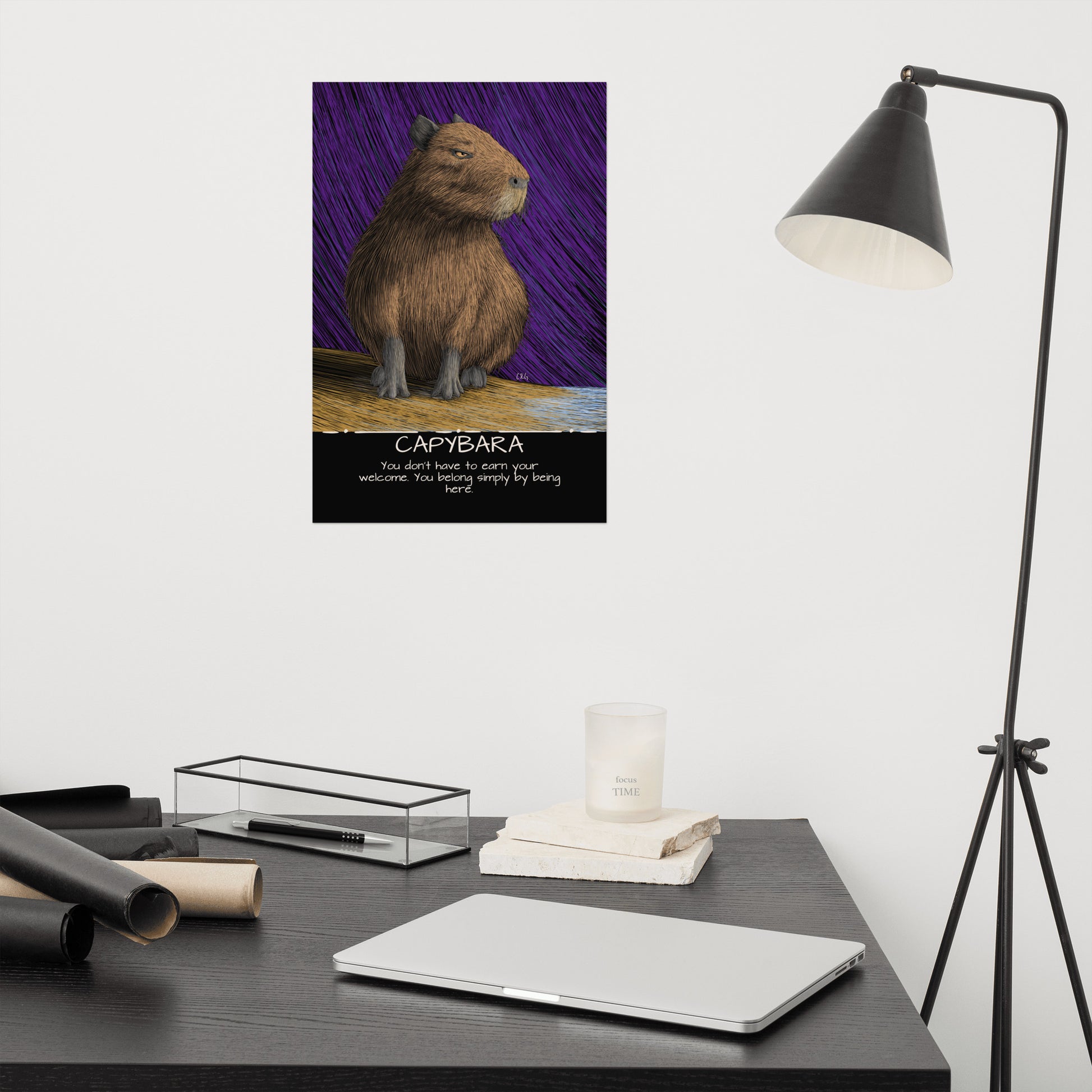 Capybara Art Print