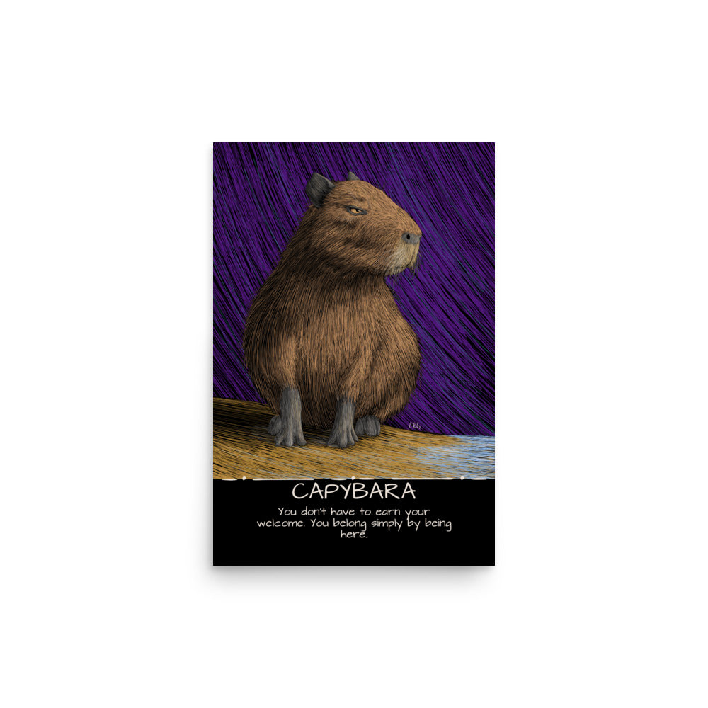 Capybara Art Print