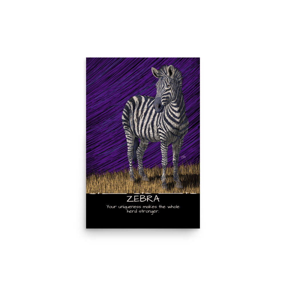 Zebra Art Print