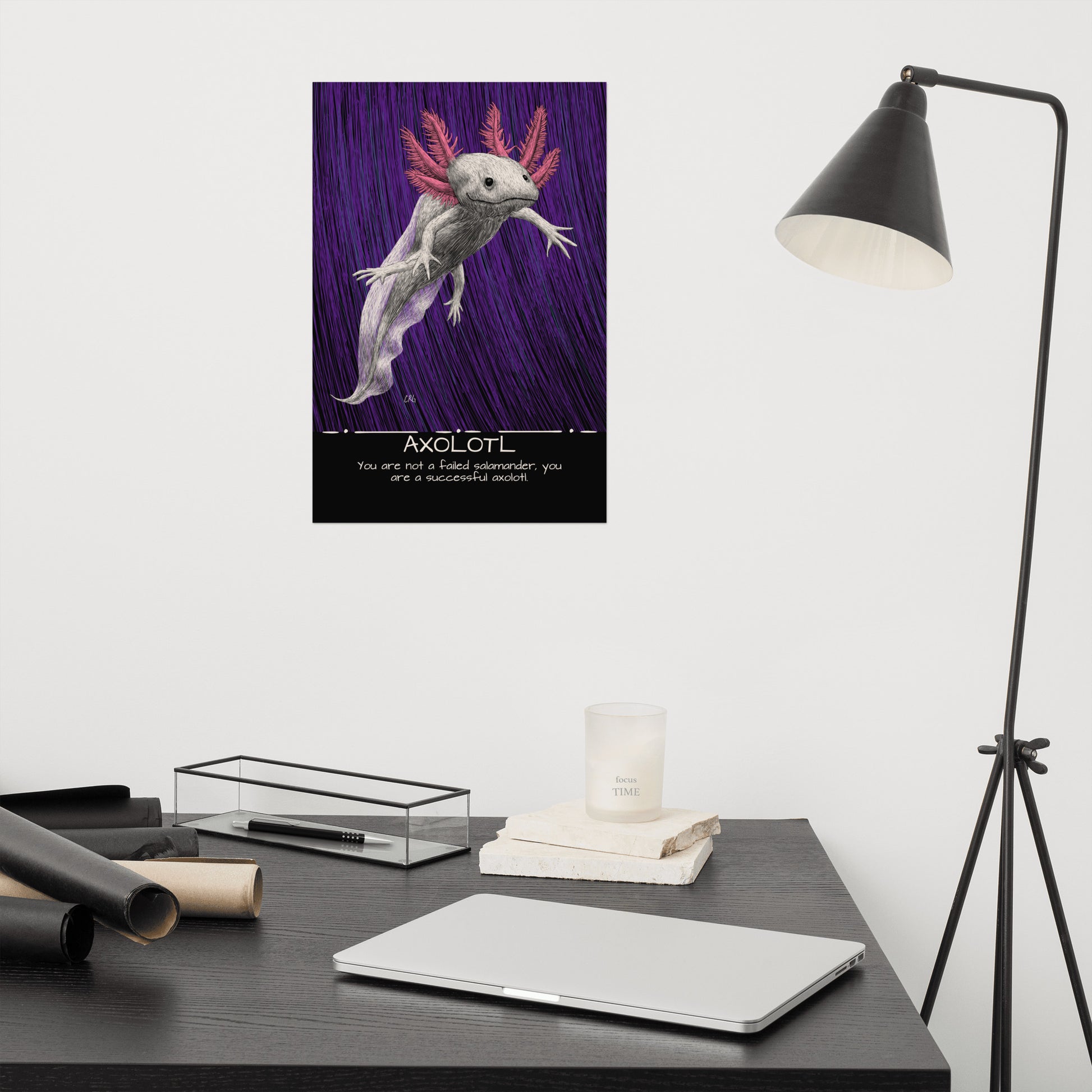Axolotl Art Print
