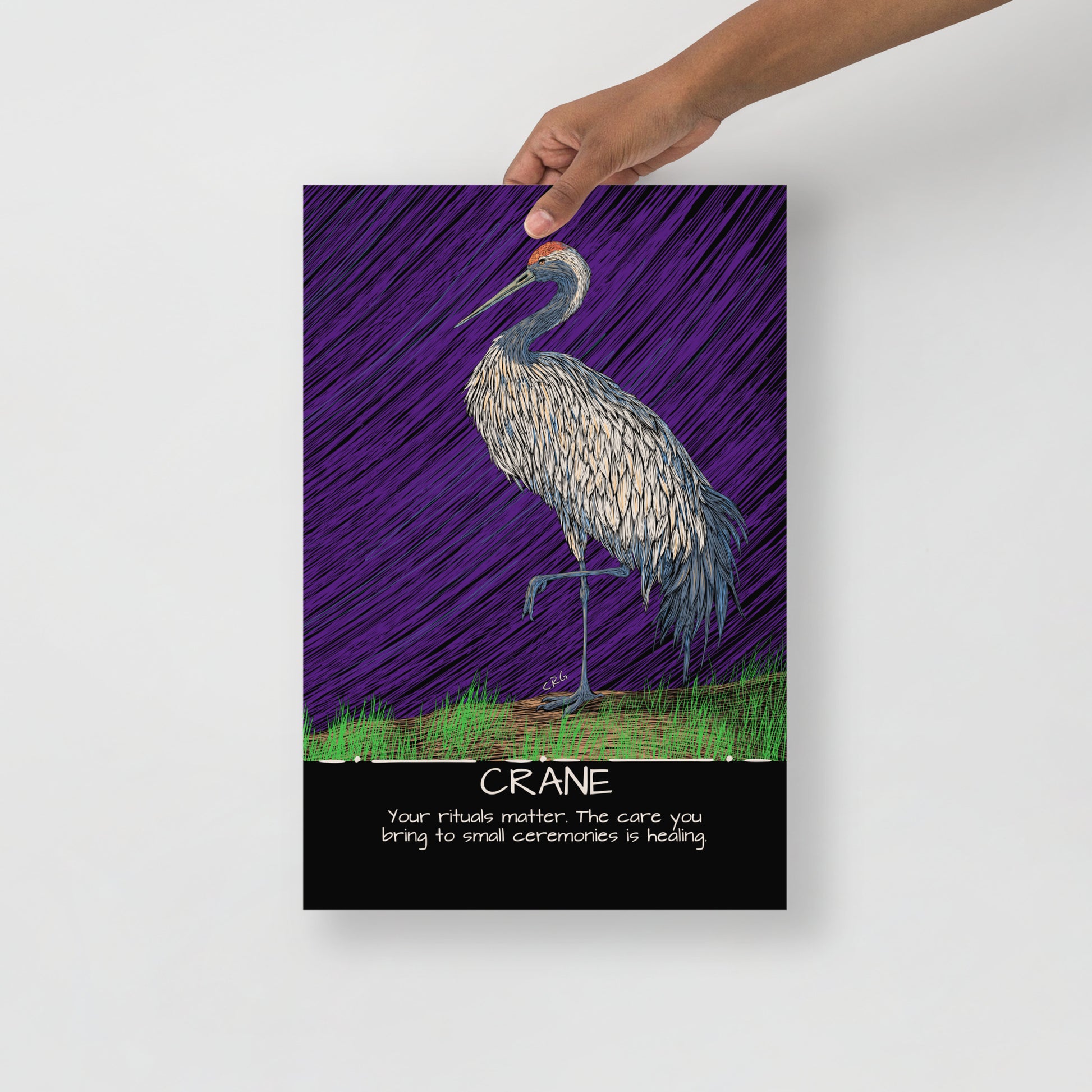 Crane Art Print