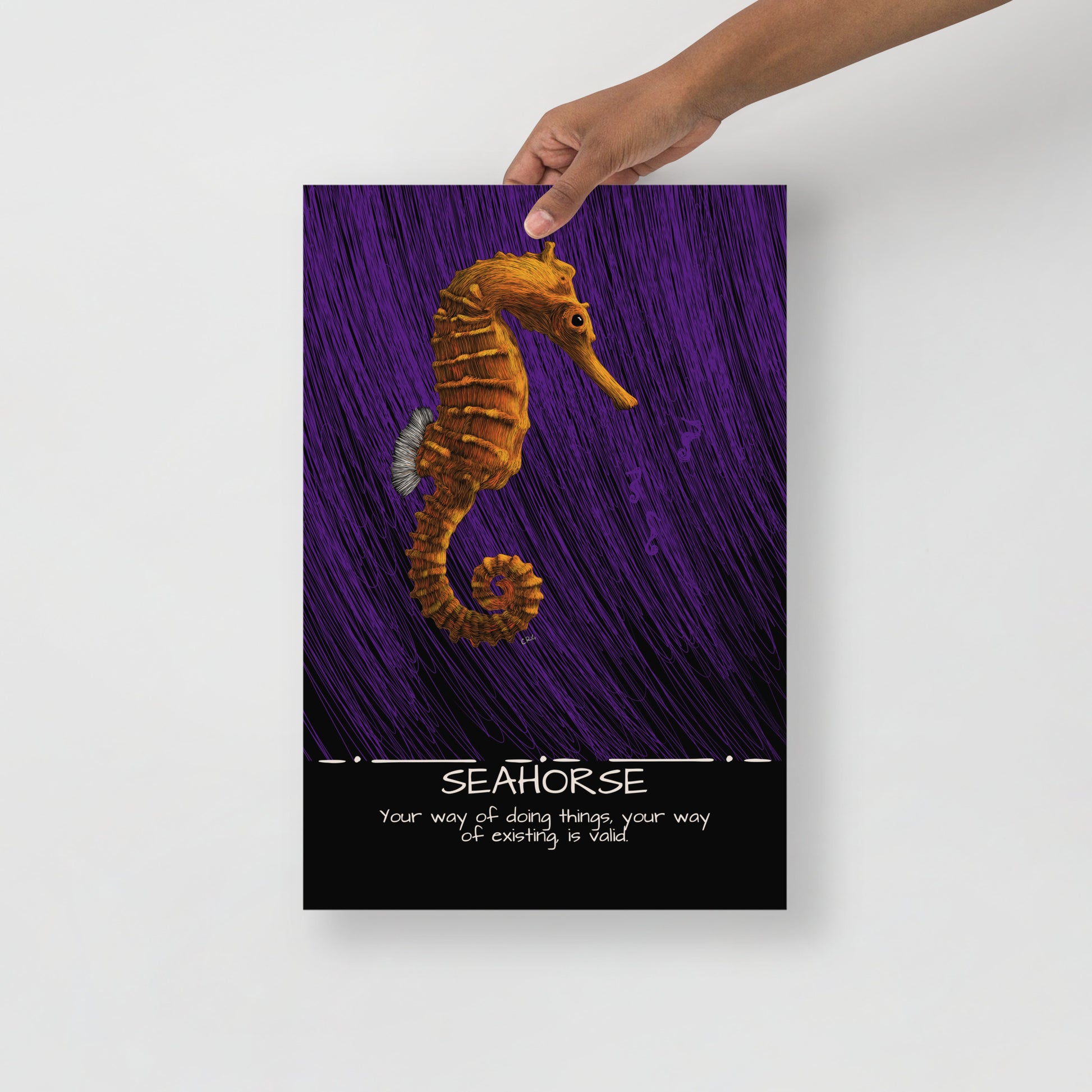 Seahorse Art Print