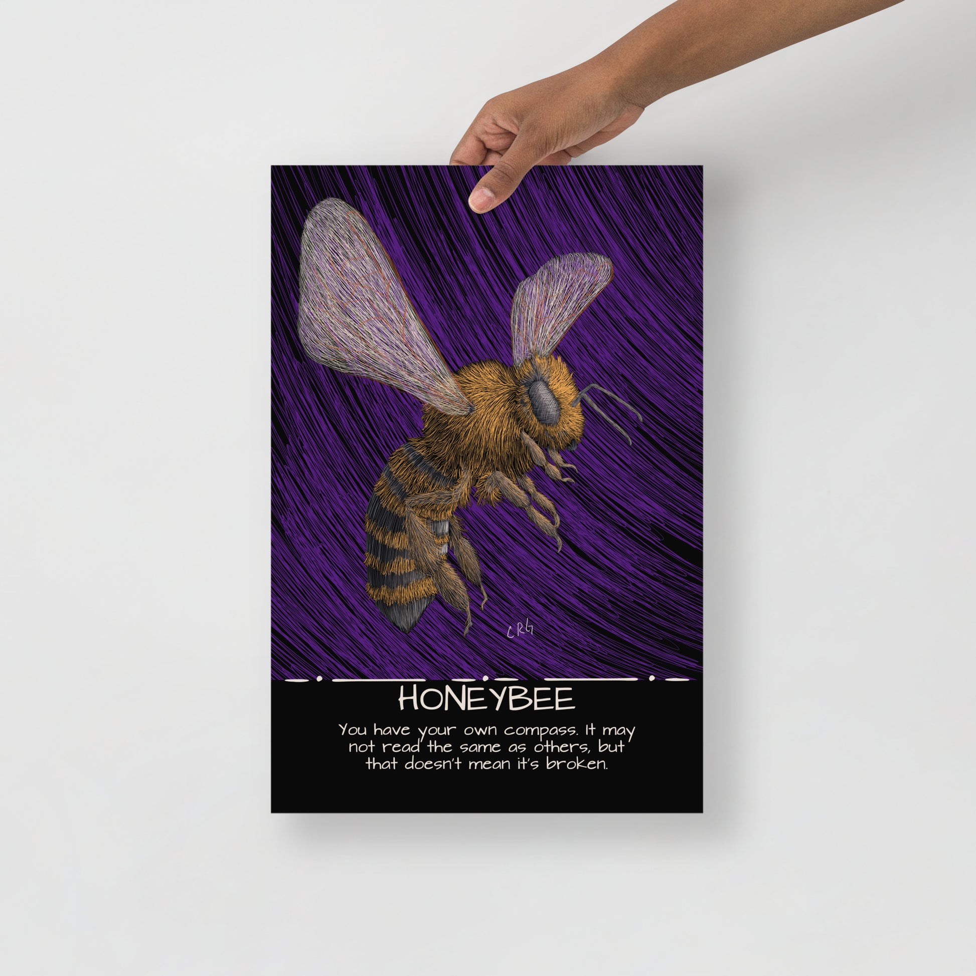 Honeybee Art Print