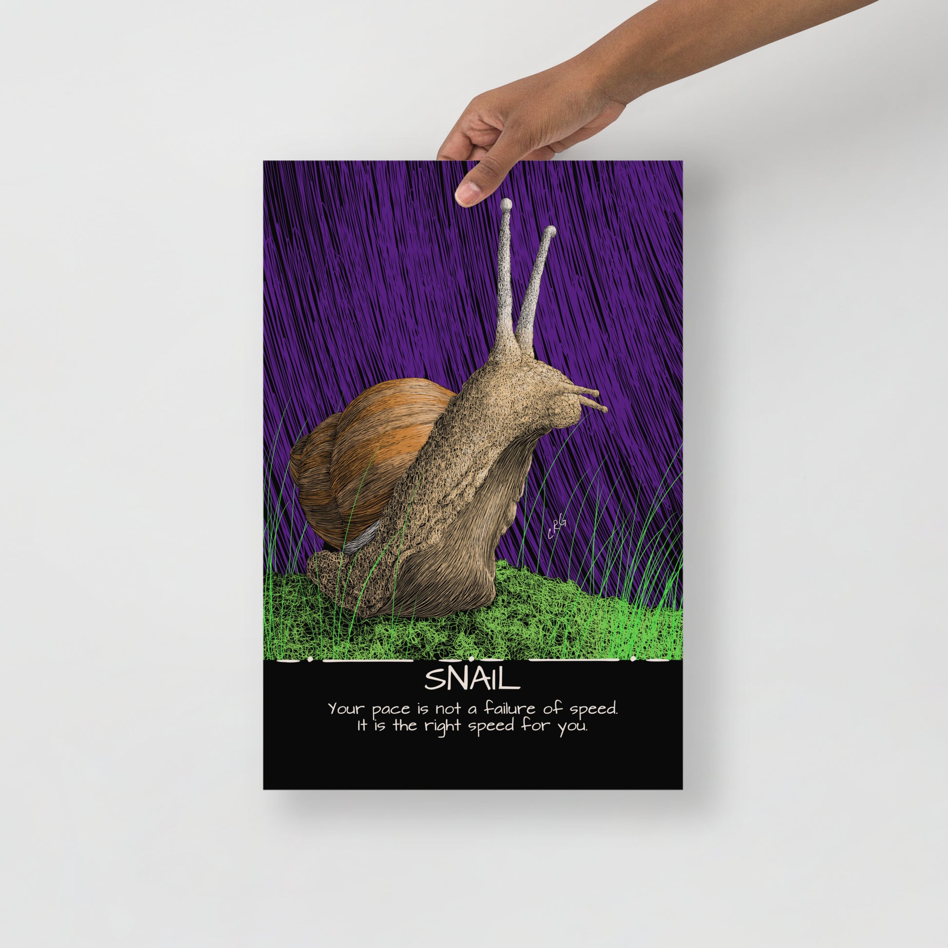 Snail Art Print