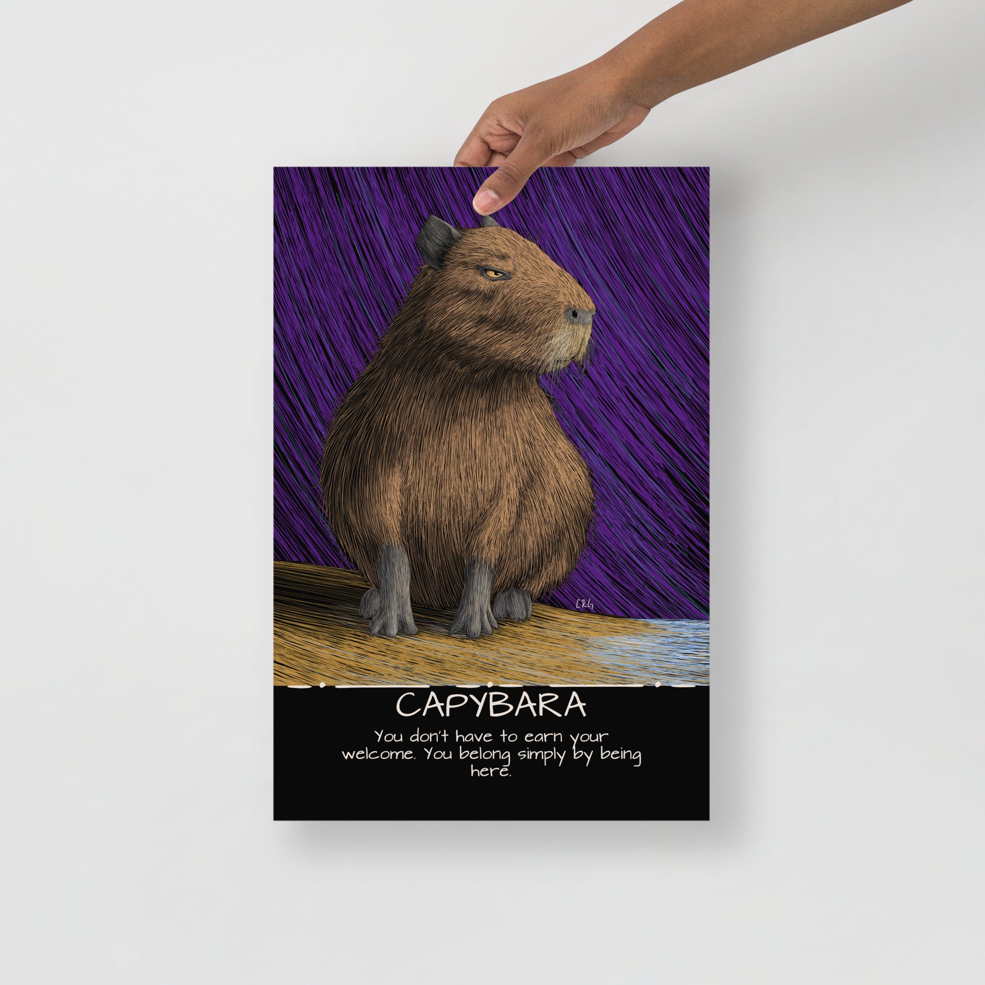 Capybara Art Print