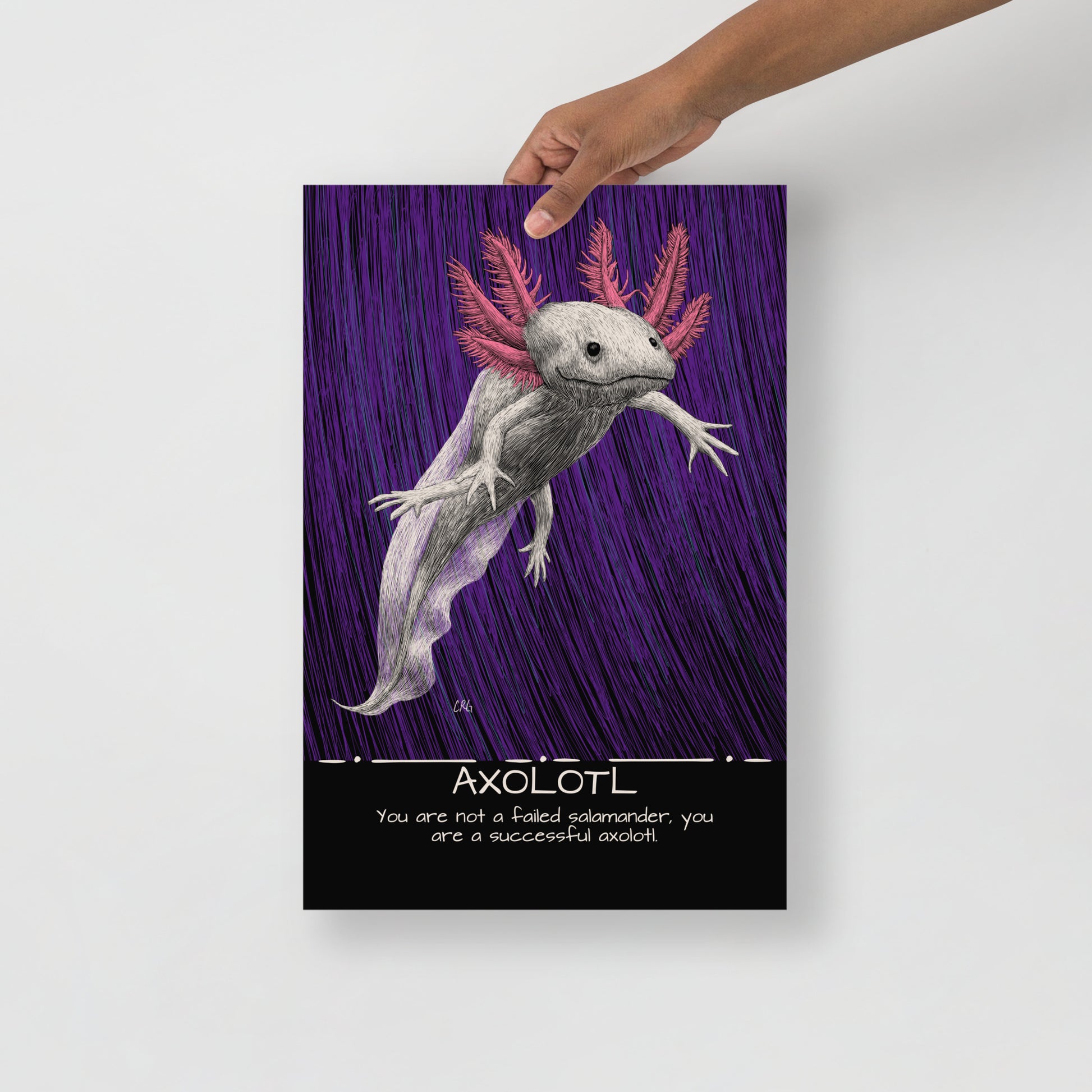 Axolotl Art Print