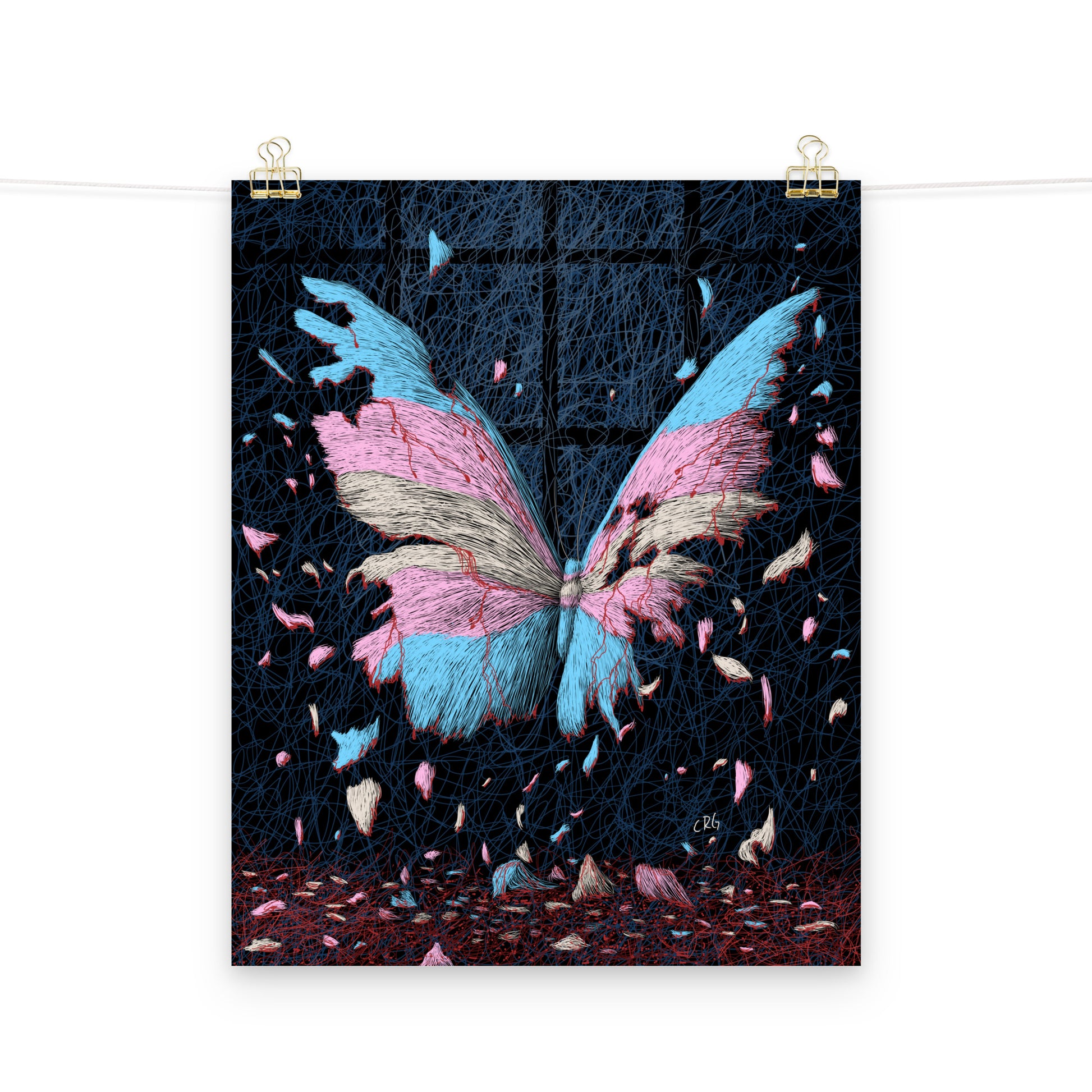 When They Rip Apart Our Color, How Dull the World Will Be Art Print