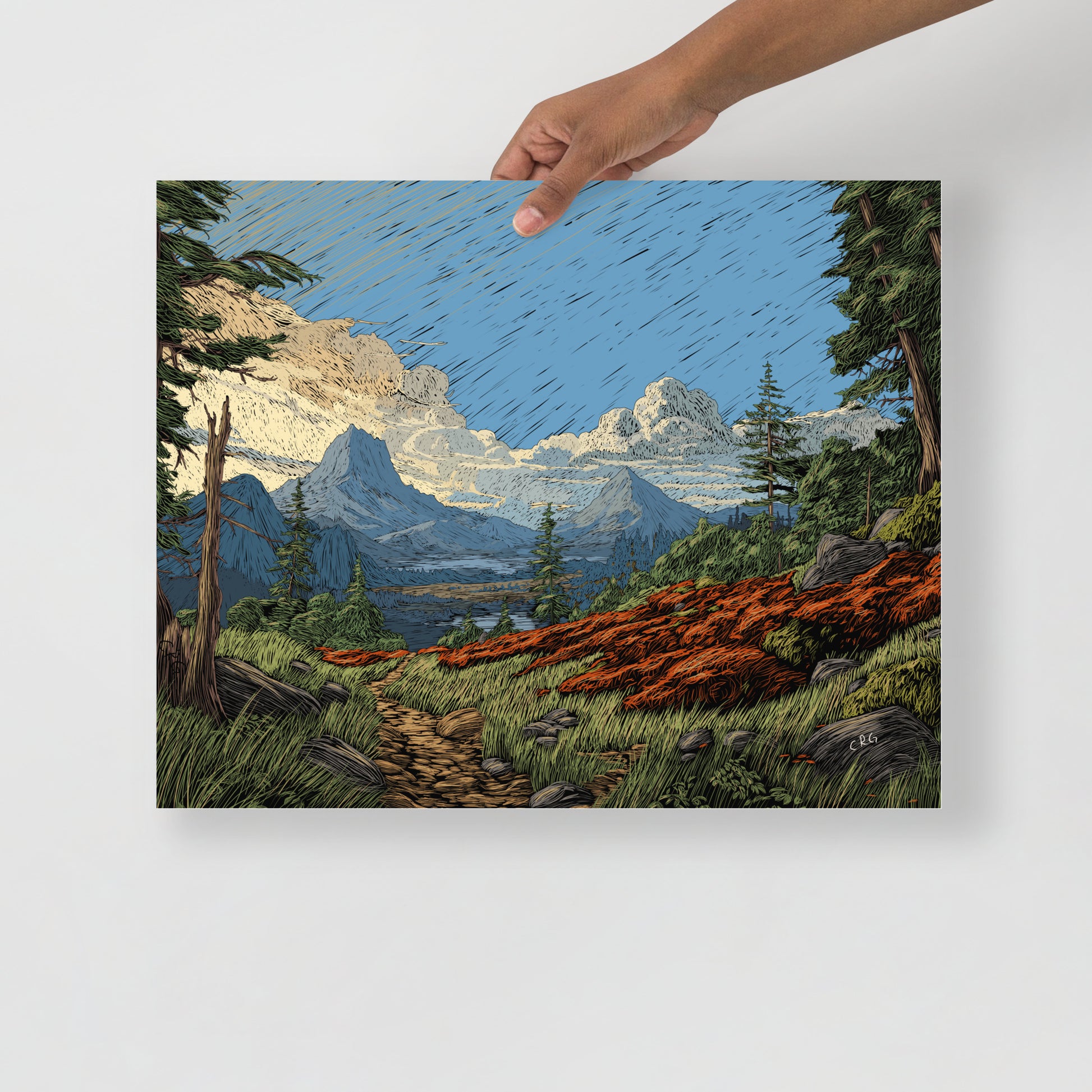 A Mountain Path Art Print