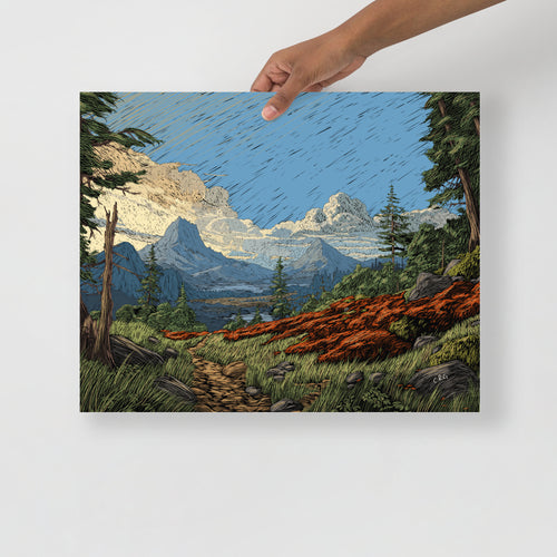 A Mountain Path Art Print