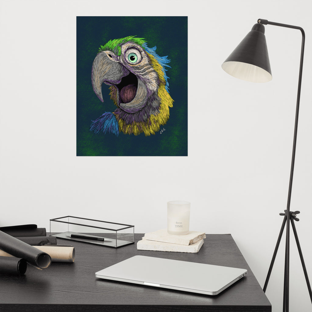 Blue and Gold Macaw Art Print